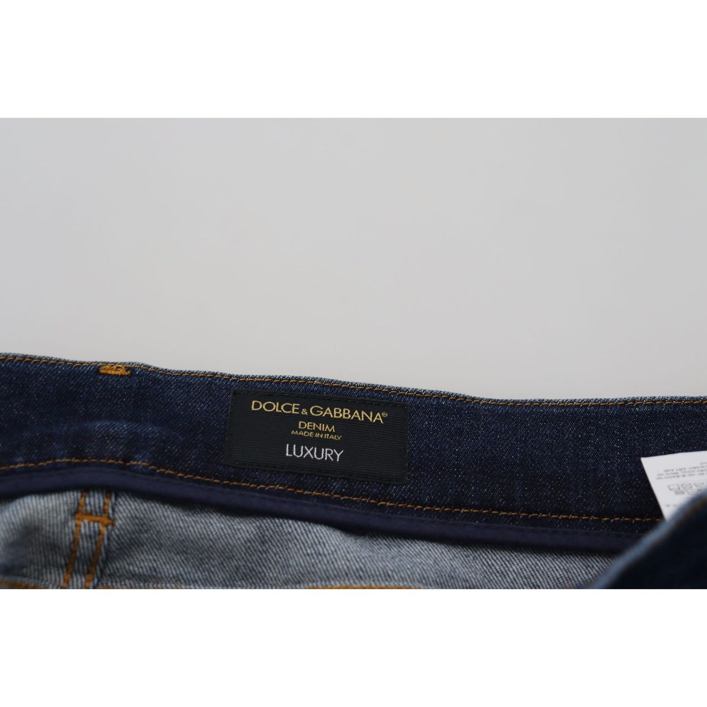 Dolce & Gabbana Elegant Blue Washed Denim Pants Dolce & Gabbana Dark Slate Gray