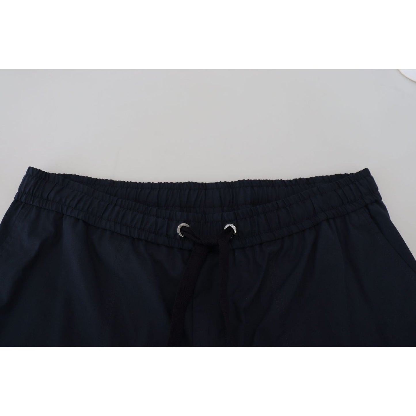 Dolce & Gabbana Elegant Blue Cotton Blend Shorts Dolce & Gabbana Black