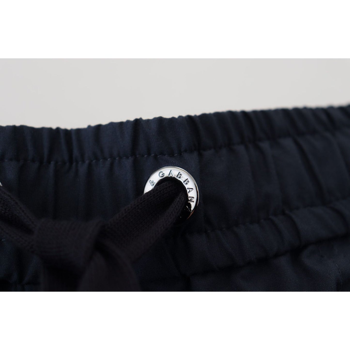 Dolce & Gabbana Elegant Blue Cotton Blend Shorts Dolce & Gabbana Black