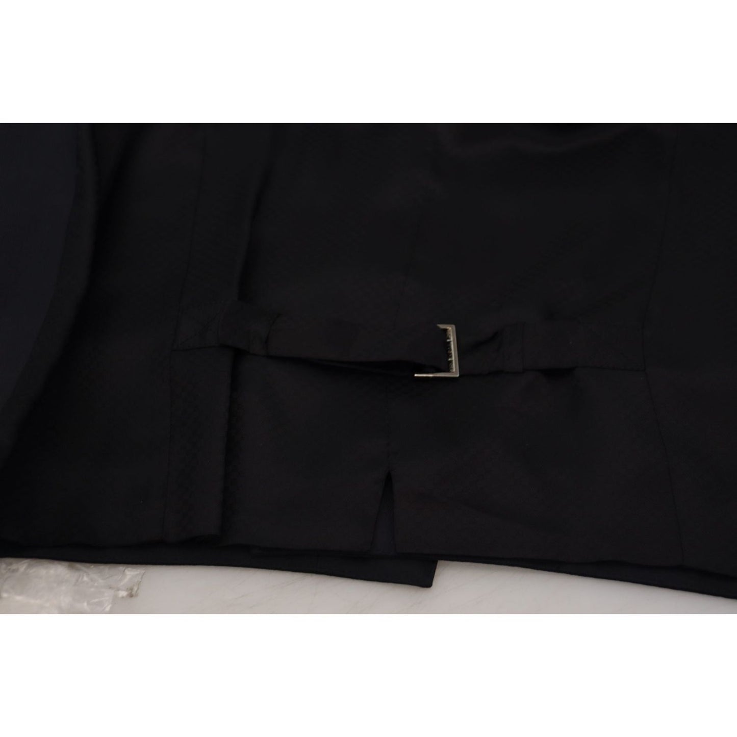 Dolce & Gabbana Elegant Black Single Breasted Dress Vest Dolce & Gabbana Black