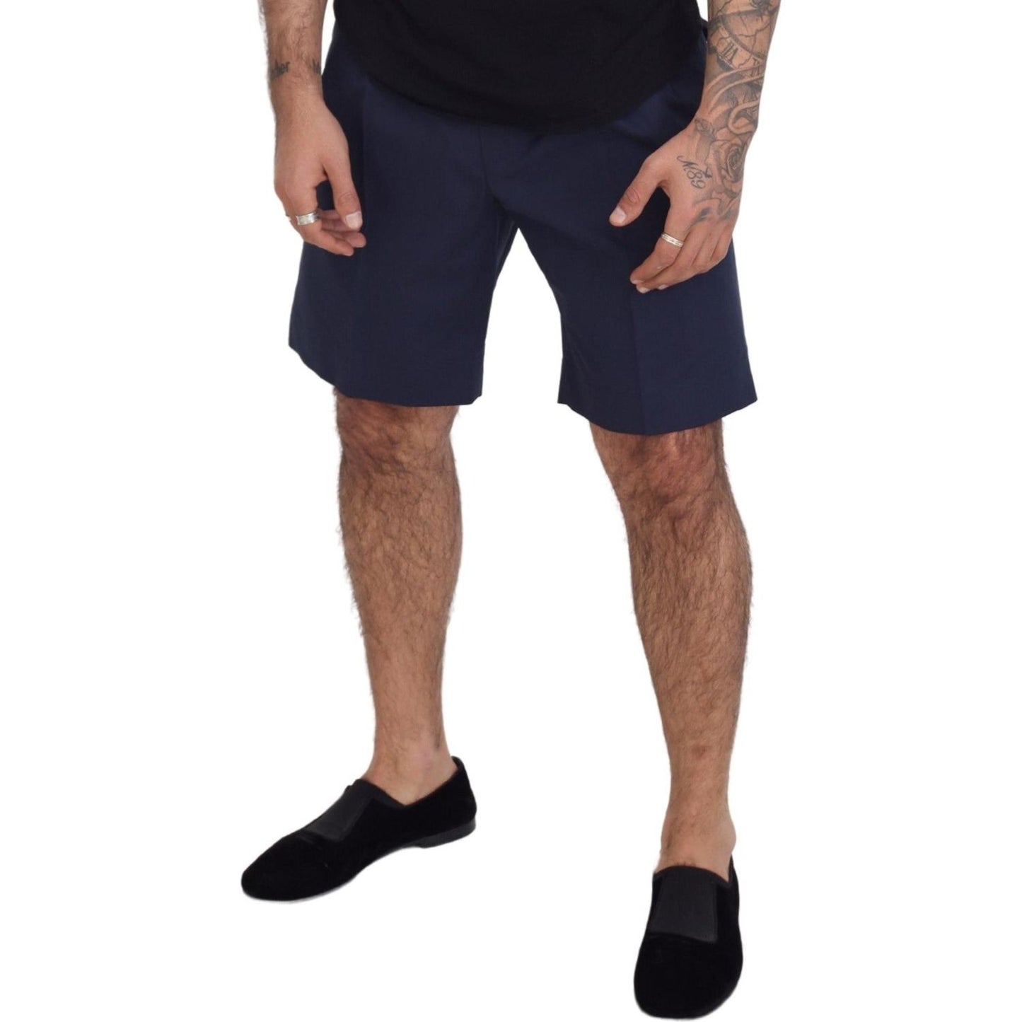 Dolce & Gabbana Elegant Blue Chino Shorts Dolce & Gabbana Dark Slate Gray