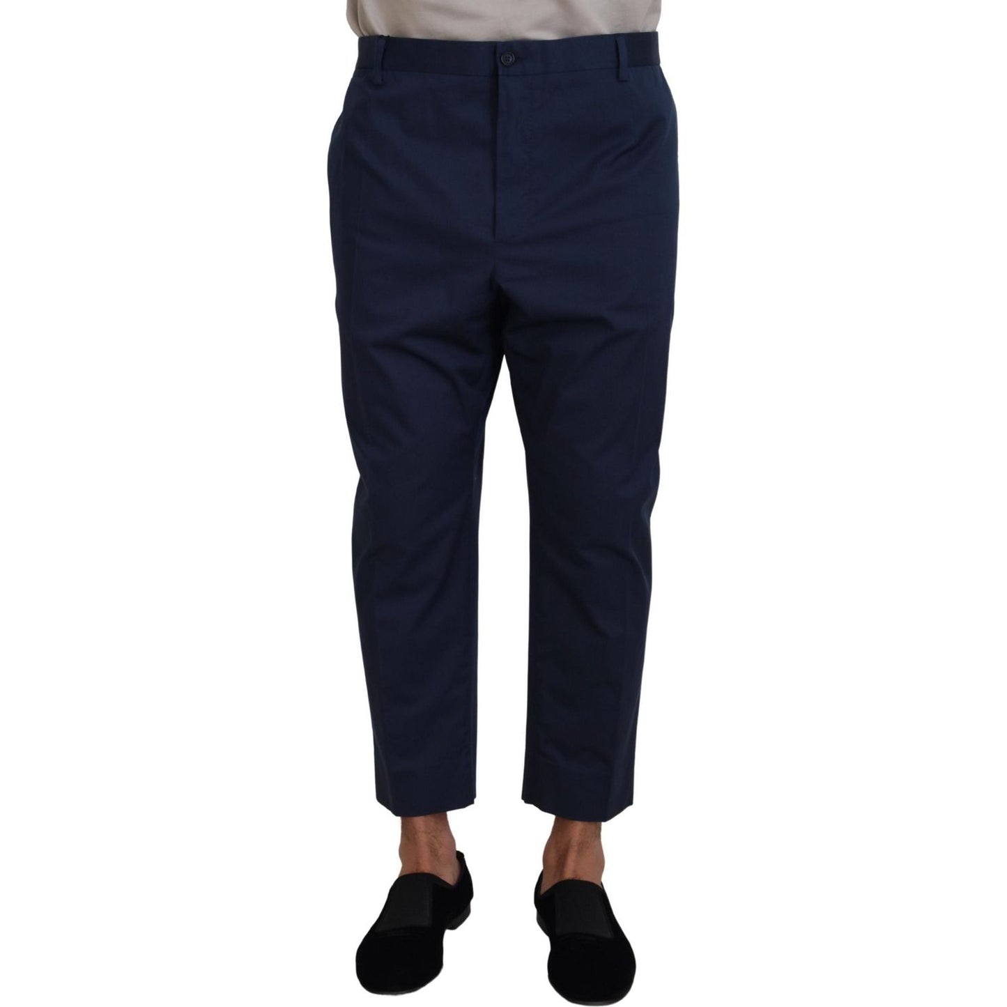 Dolce & Gabbana Chic Cropped Wool-Blend Trousers Dolce & Gabbana Black