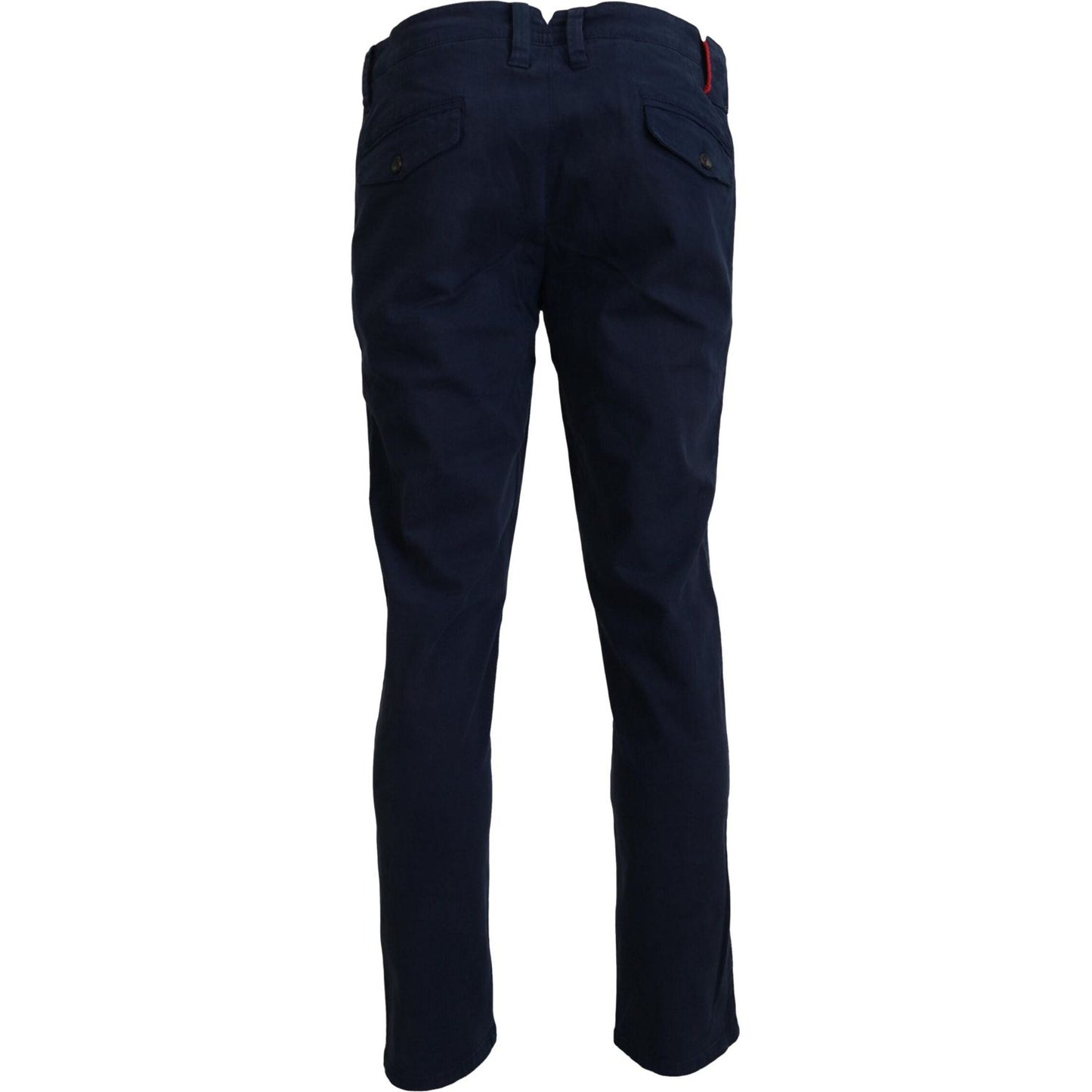 Domenico Tagliente Elegant Sapphire Dress Pants for Men Domenico Tagliente Black