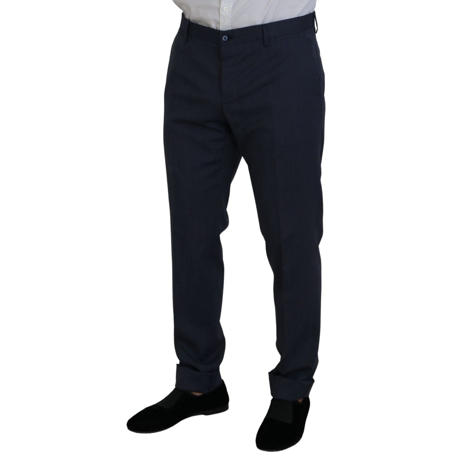 Dolce & Gabbana Elegant Blue Martini Men's Slim Fit Suit Dolce & Gabbana Black