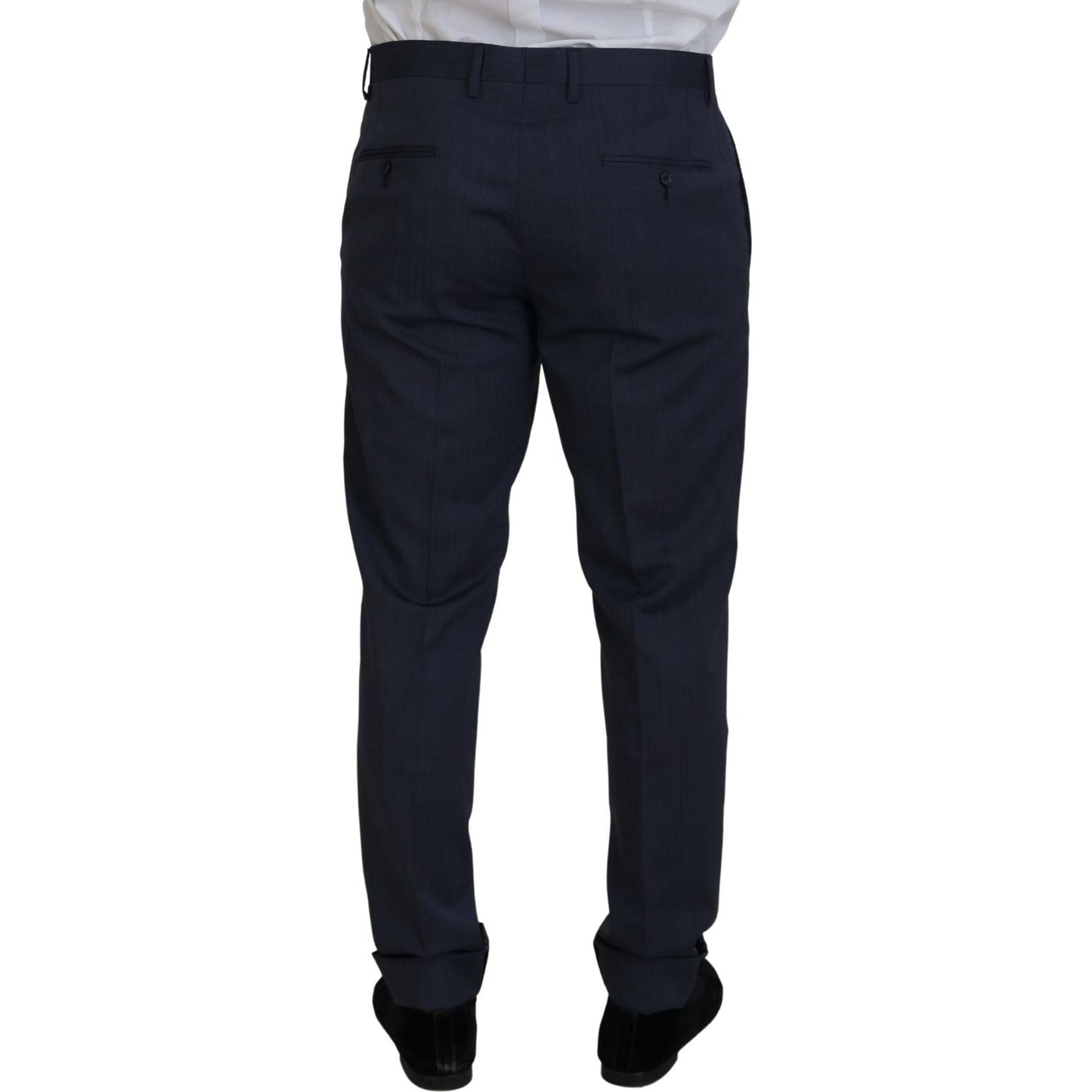 Dolce & Gabbana Elegant Blue Martini Men's Slim Fit Suit Dolce & Gabbana Black