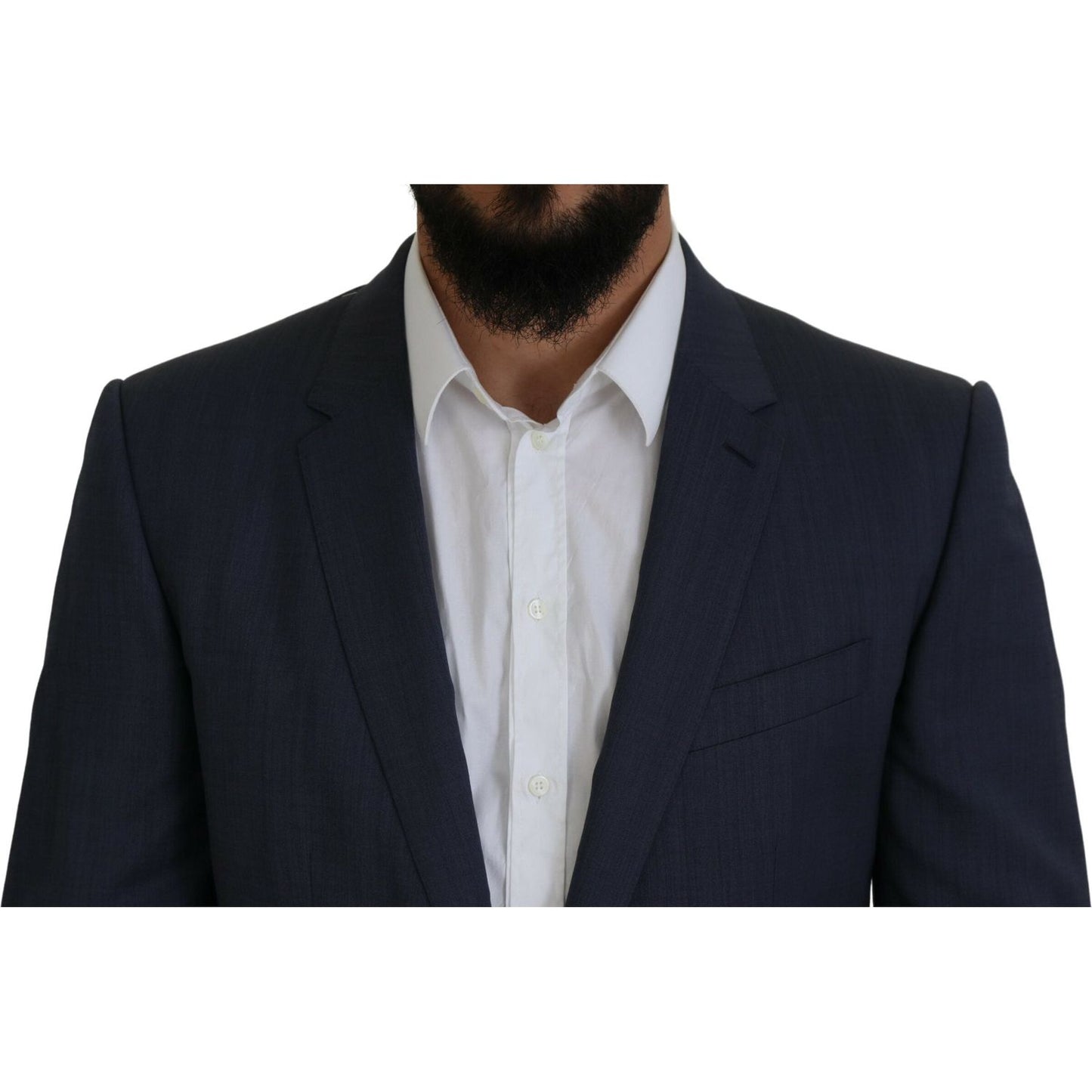 Dolce & Gabbana Elegant Blue Martini Men's Slim Fit Suit Dolce & Gabbana Black