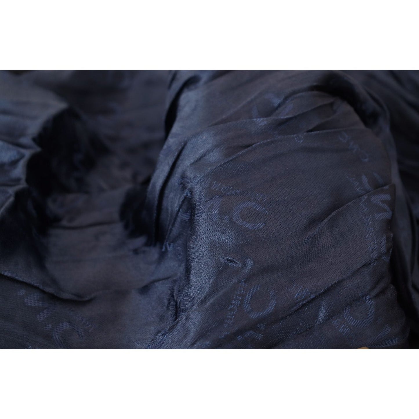 Costume National Elegant Silk Fringe Scarf in Chic Blue Costume National Dark Slate Gray
