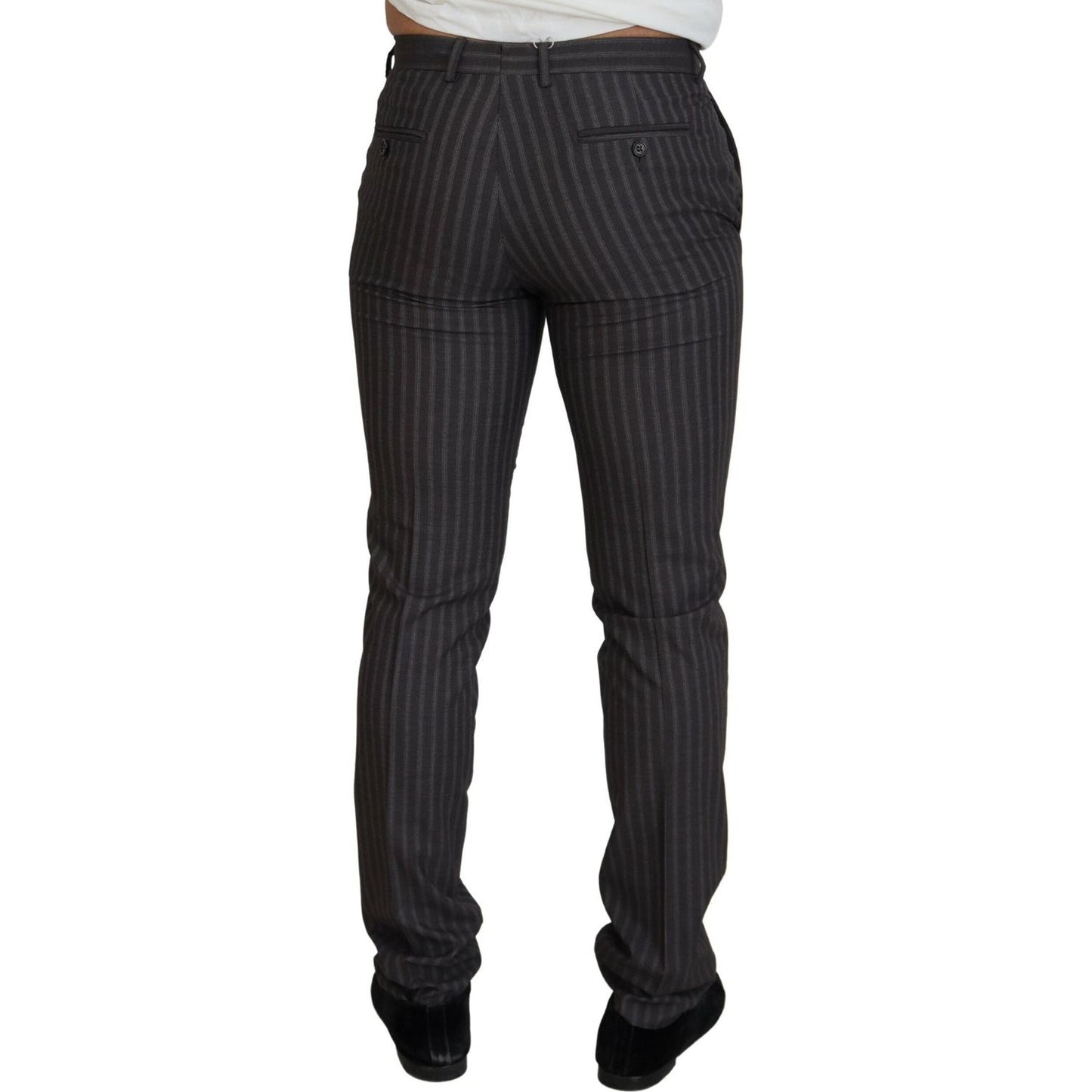 BENCIVENGA Elegant Striped Dress Pants for Men BENCIVENGA Dark Slate Gray