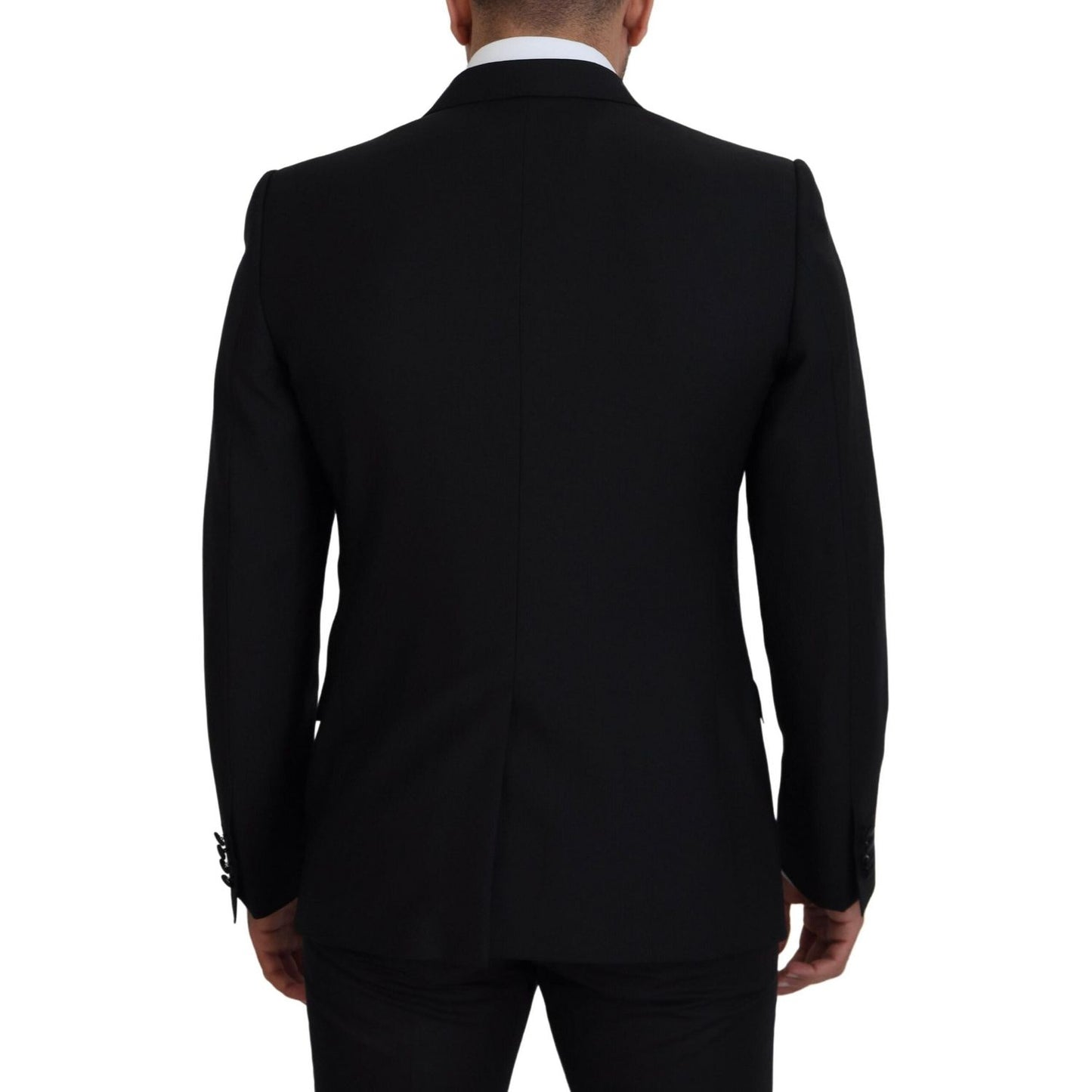 Dolce & Gabbana Elegant Martini Black Formal Blazer Dolce & Gabbana Black