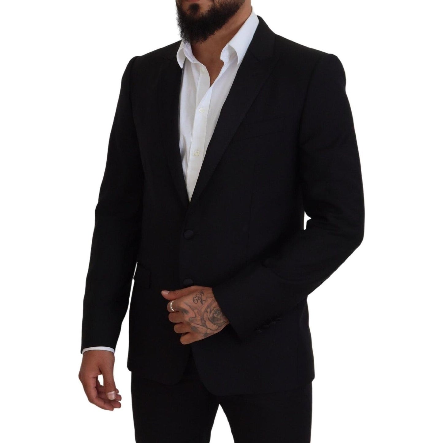 Dolce & Gabbana Elegant Martini Black Formal Blazer Dolce & Gabbana Black