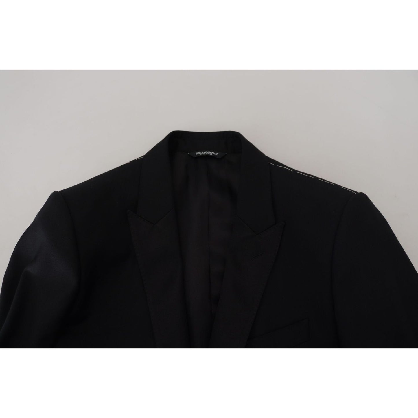 Dolce & Gabbana Elegant Martini Black Formal Blazer Dolce & Gabbana Gray