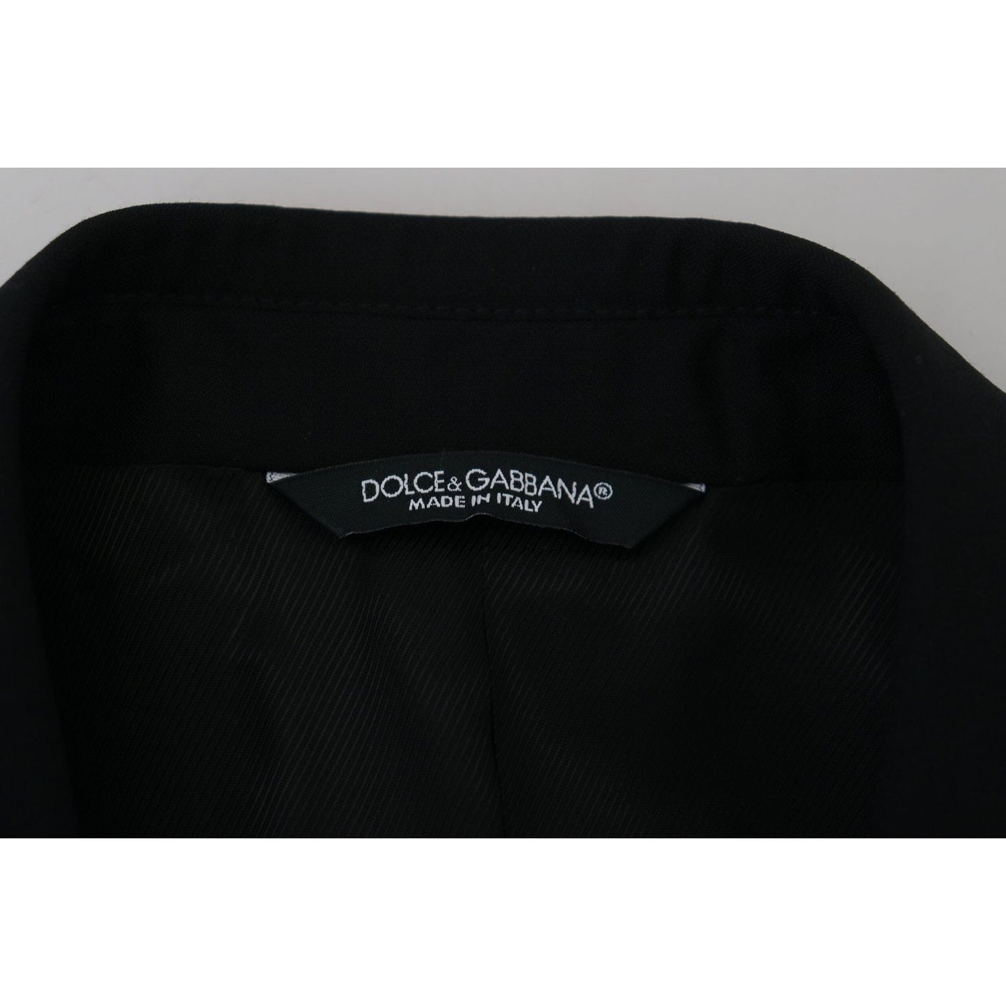 Dolce & Gabbana Elegant Martini Black Formal Blazer Dolce & Gabbana Black