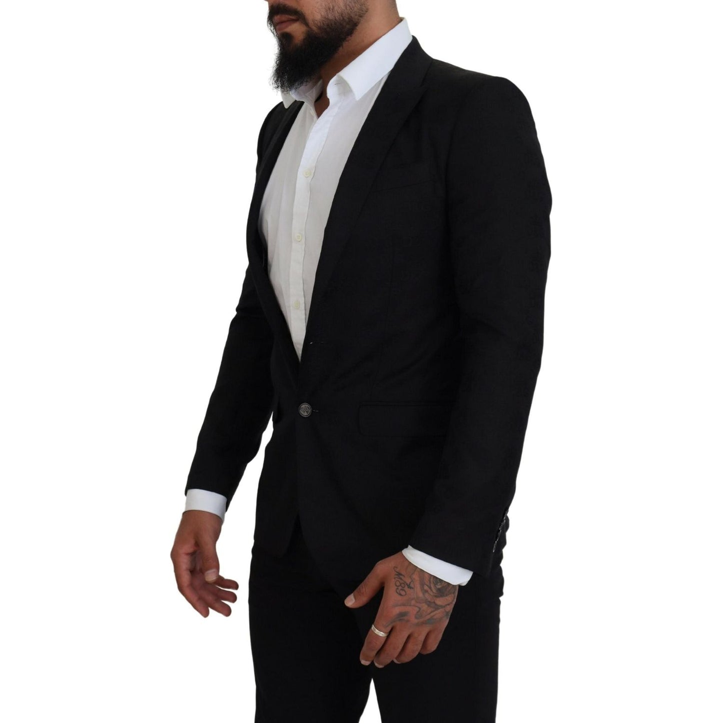 Dolce & Gabbana Elegant Martini Style Black Formal Blazer Dolce & Gabbana Black