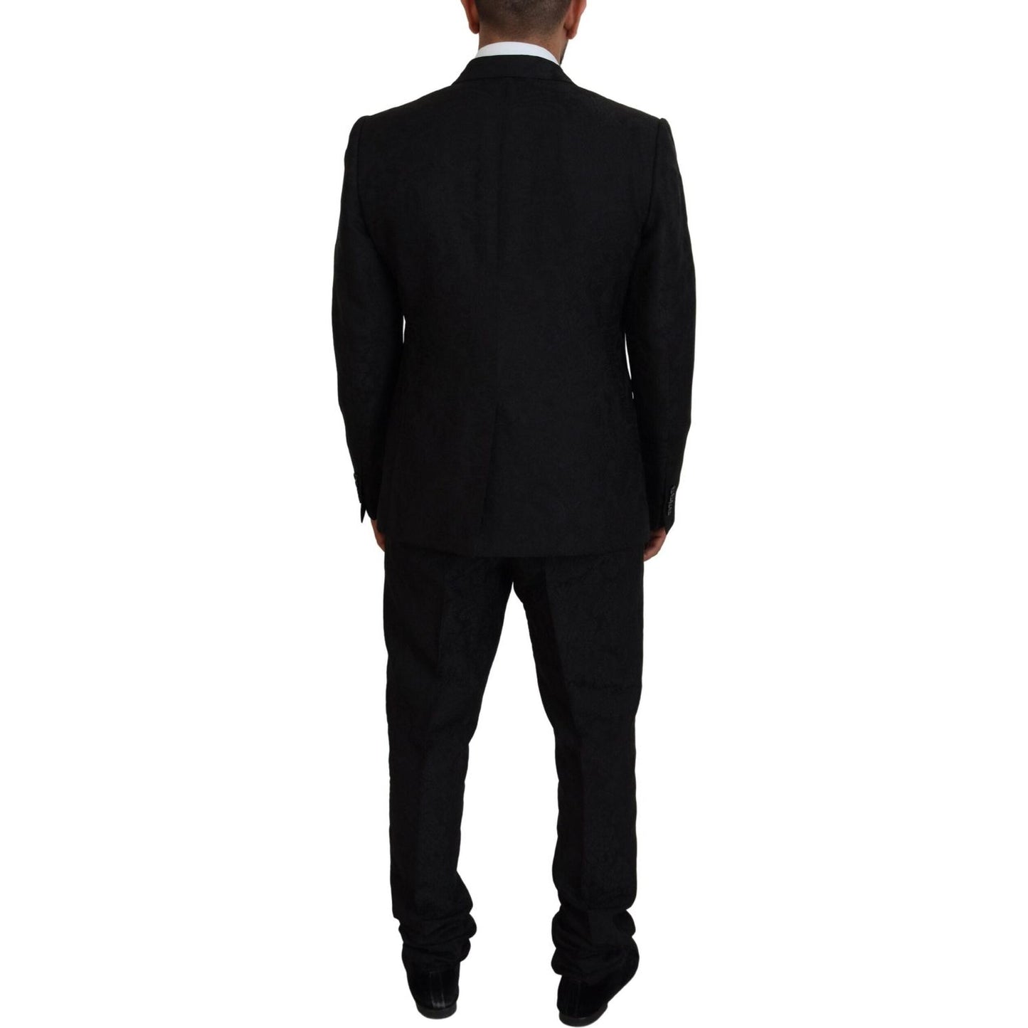Dolce & Gabbana Black Martini Slim Fit Designer Suit Dolce & Gabbana Black