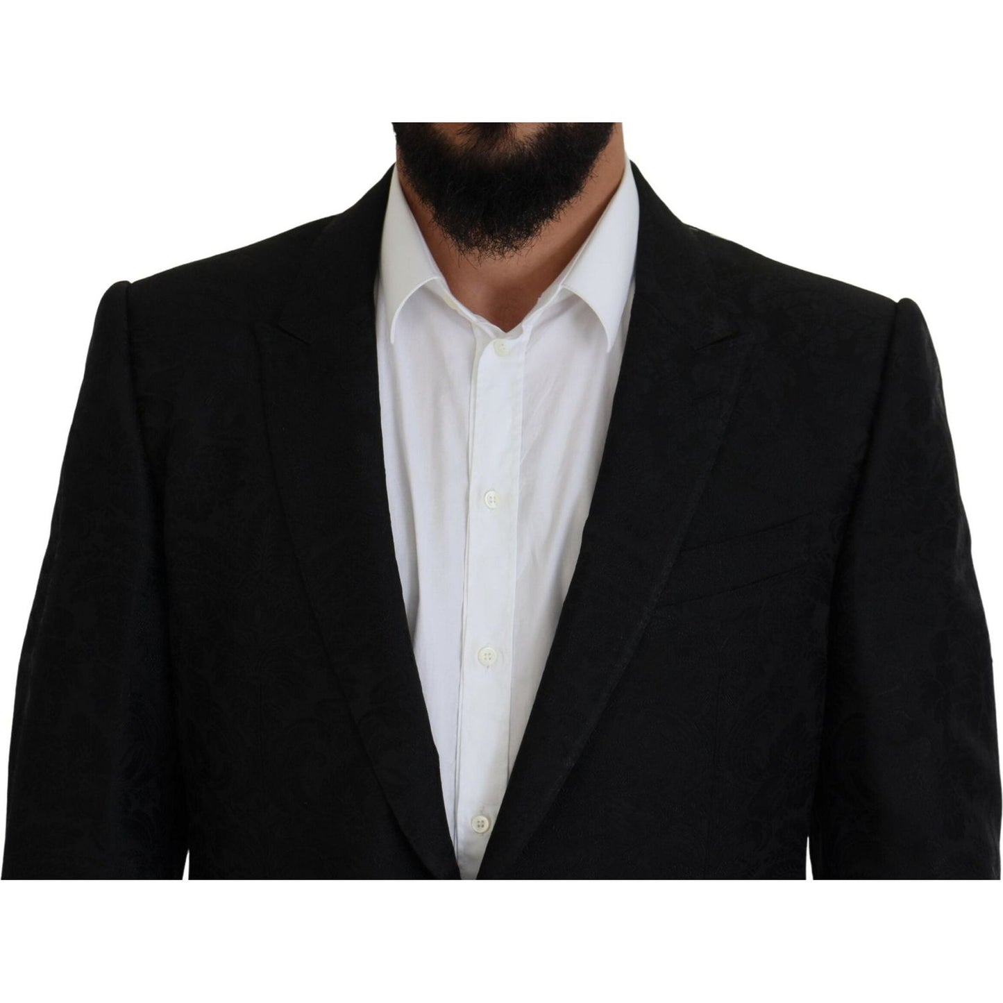 Dolce & Gabbana Black Martini Slim Fit Designer Suit Dolce & Gabbana Gray