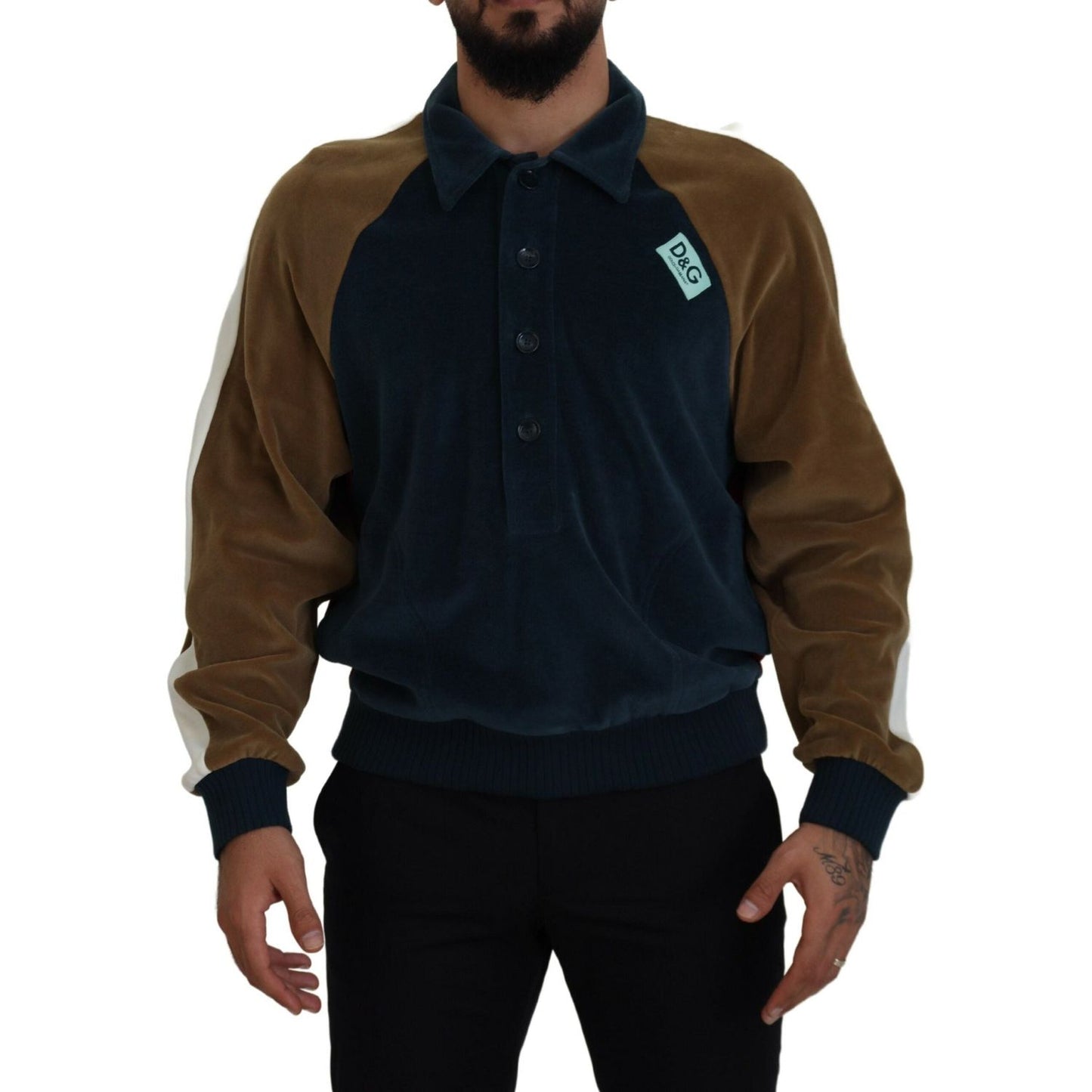 Dolce & Gabbana Exquisite Multicolor Pullover Sweater Dolce & Gabbana Black