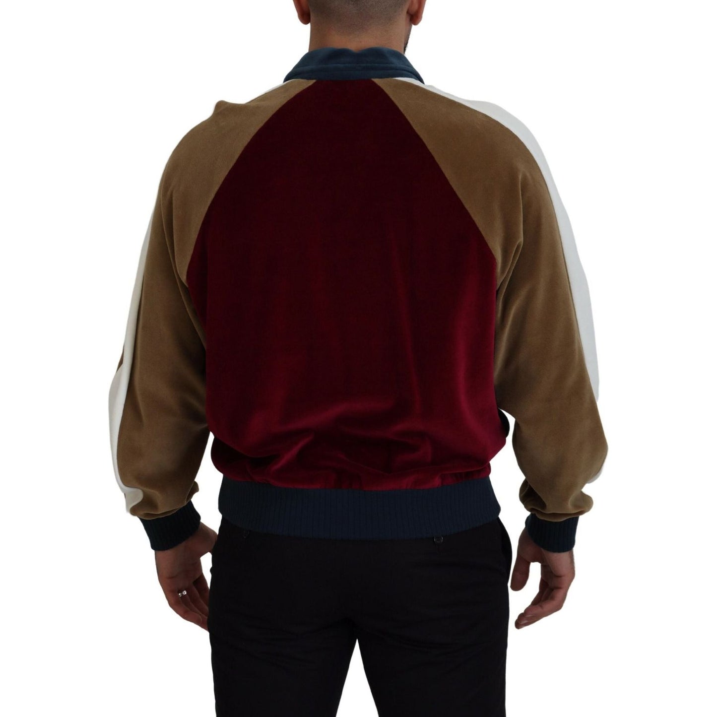 Dolce & Gabbana Exquisite Multicolor Pullover Sweater Dolce & Gabbana Black