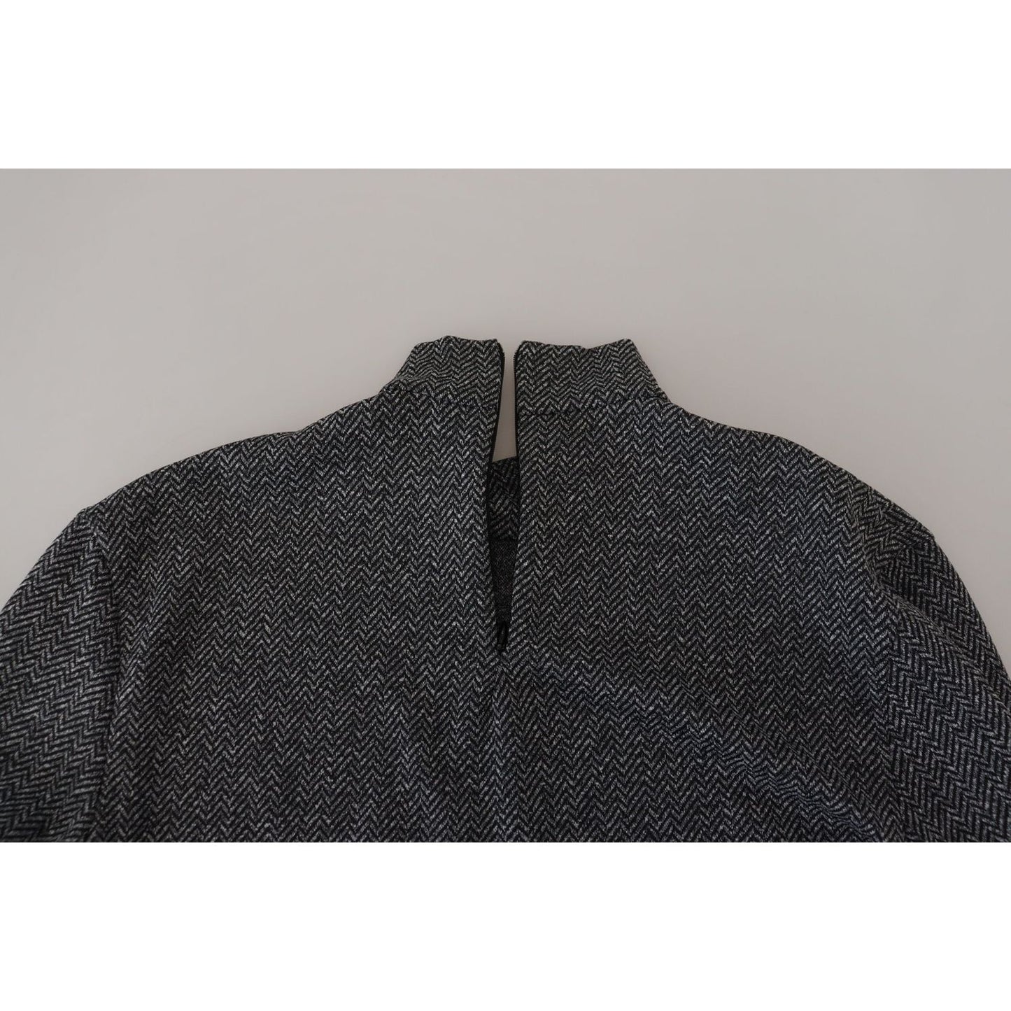 Dolce & Gabbana Elegant Dark Gray Pullover Sweater Dolce & Gabbana Dark Slate Gray
