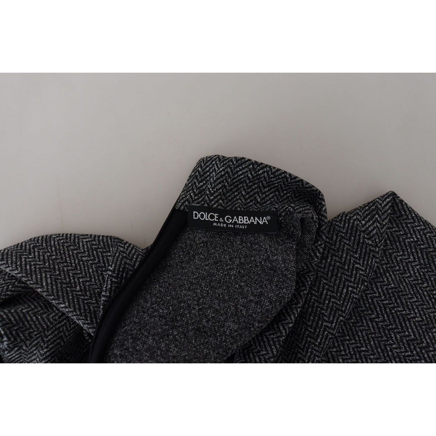 Dolce & Gabbana Elegant Dark Gray Pullover Sweater Dolce & Gabbana Dark Gray