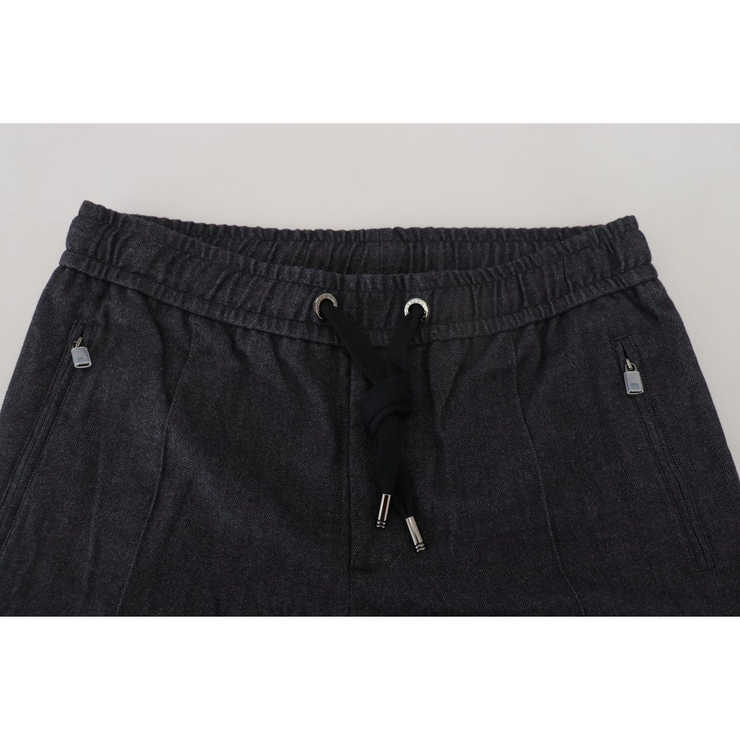 Dolce & Gabbana Elegant Tapered Blue Denim Pants Dolce & Gabbana Light Gray