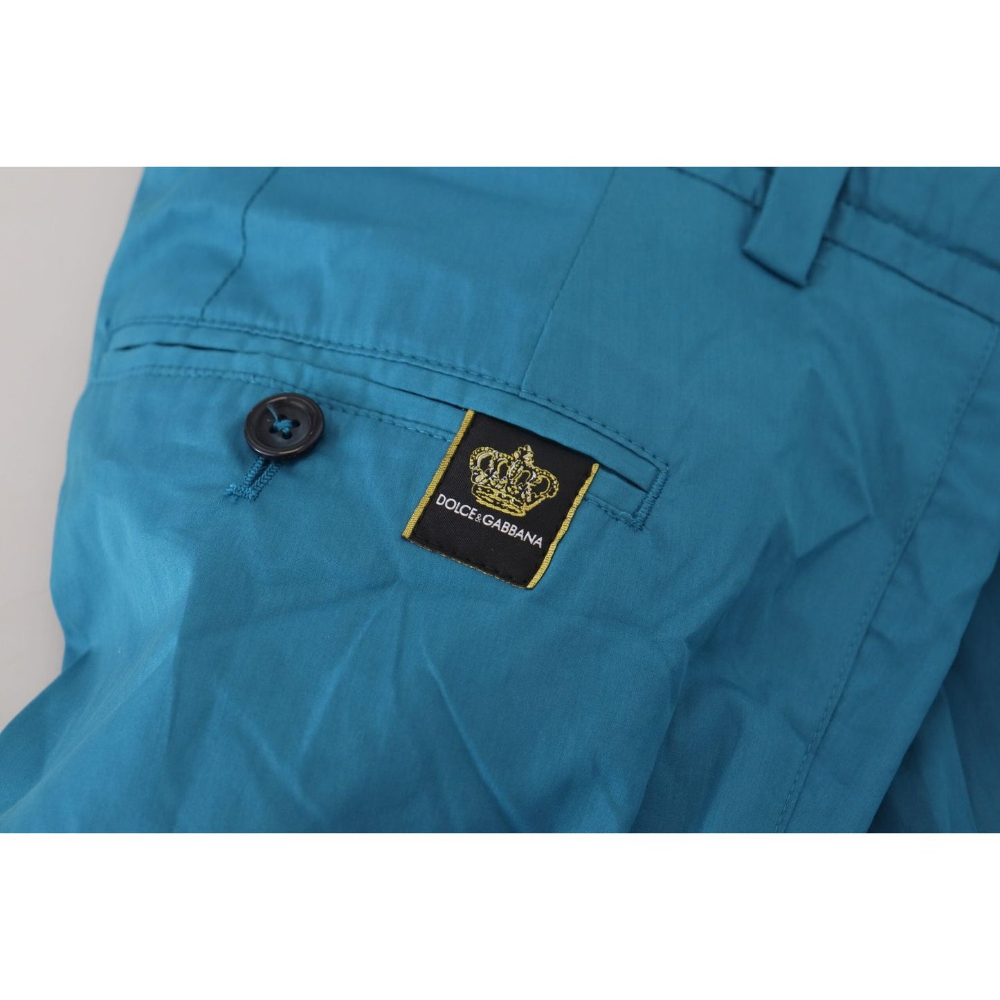 Dolce & Gabbana Casual Blue Chinos Trousers Pants Dolce & Gabbana Dark Cyan