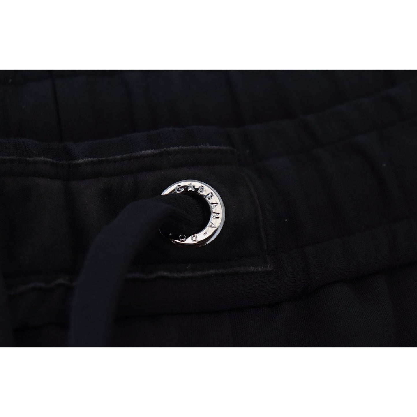 Dolce & Gabbana Sleek Black Wool-Blend Sweatpants Dolce & Gabbana Black