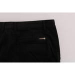 GF Ferre Black Cotton Stretch Chinos Pants SIG60461-1