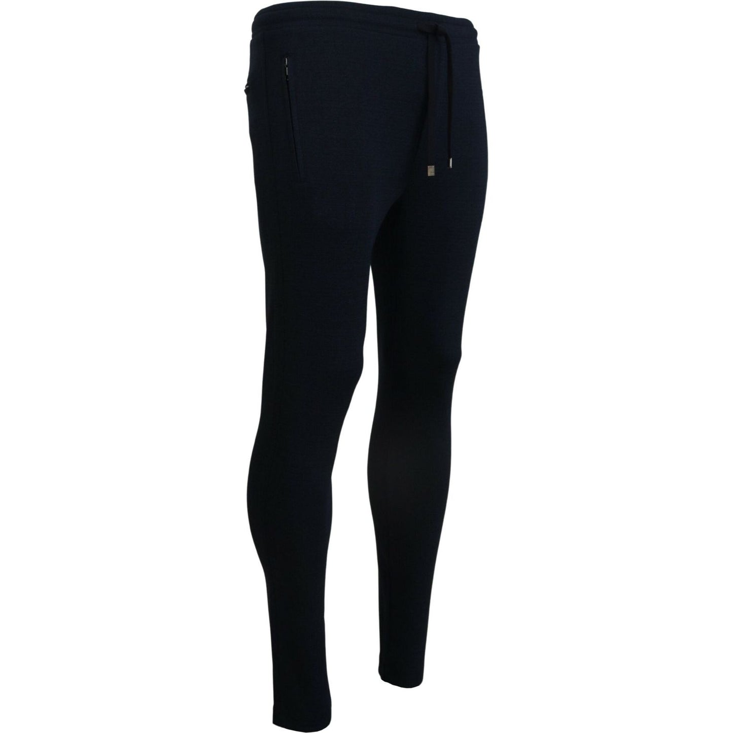 Dolce & Gabbana Elegant Blue Casual Track Sweatpants Dolce & Gabbana Black
