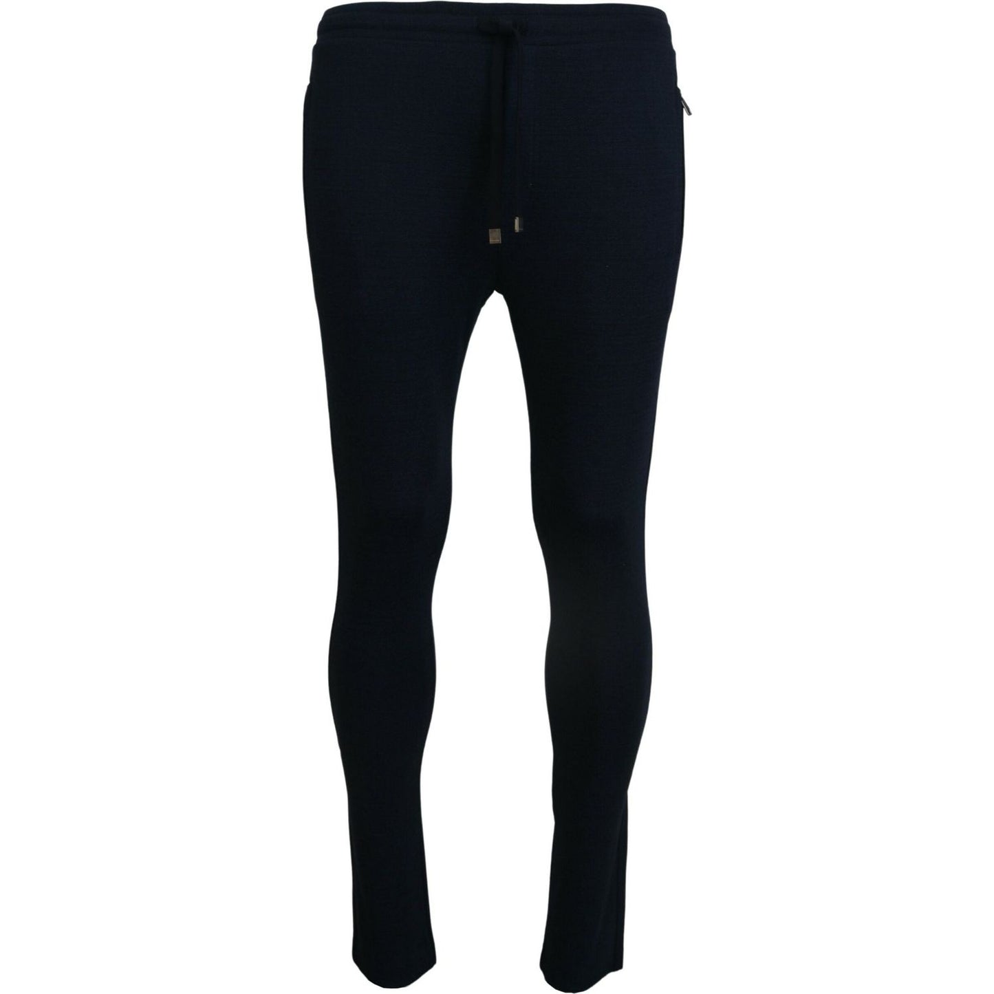 Dolce & Gabbana Elegant Blue Casual Track Sweatpants Dolce & Gabbana Black