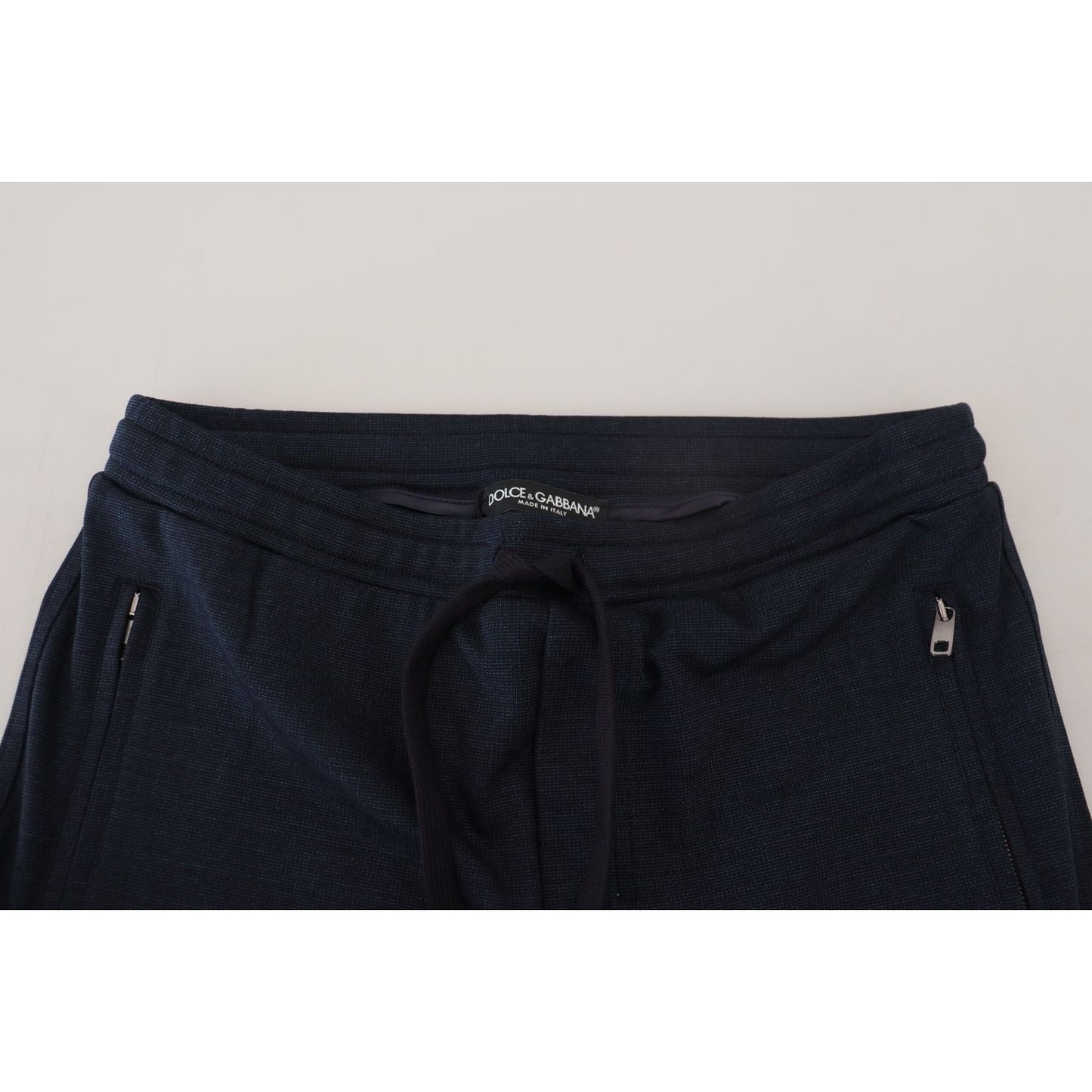 Dolce & Gabbana Elegant Blue Casual Track Sweatpants Dolce & Gabbana Black