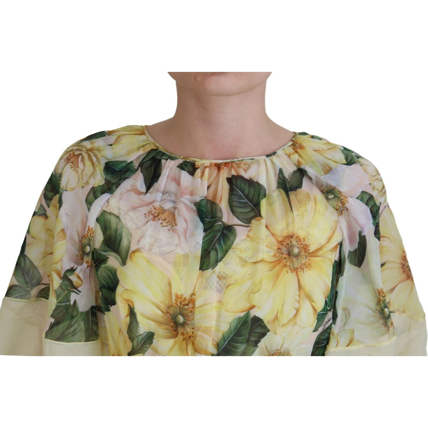 Dolce & Gabbana Elegant Silk Floral Maxi Dress Dolce & Gabbana Rosy Brown