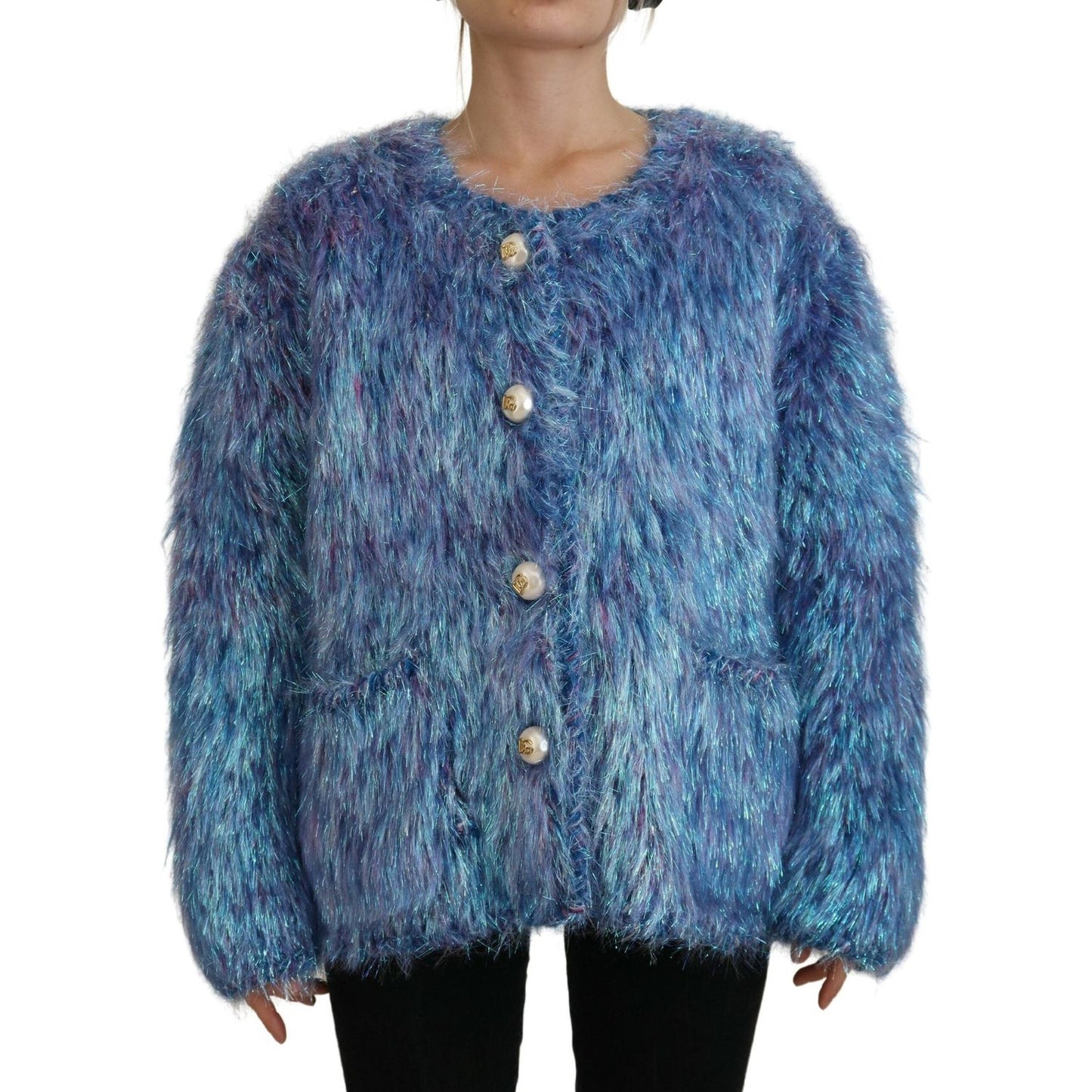 Dolce & Gabbana Elegant Multicolor Long Sleeve Jacket Dolce & Gabbana Dim Gray