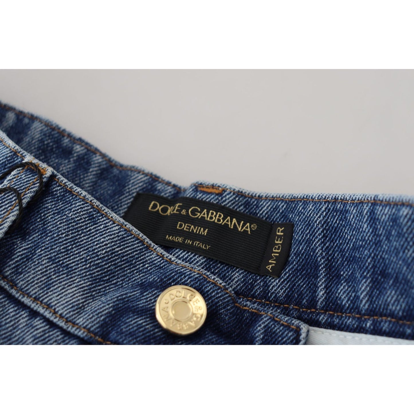 Dolce & Gabbana Elegant High Waist Skinny Jeans Dolce & Gabbana Gray