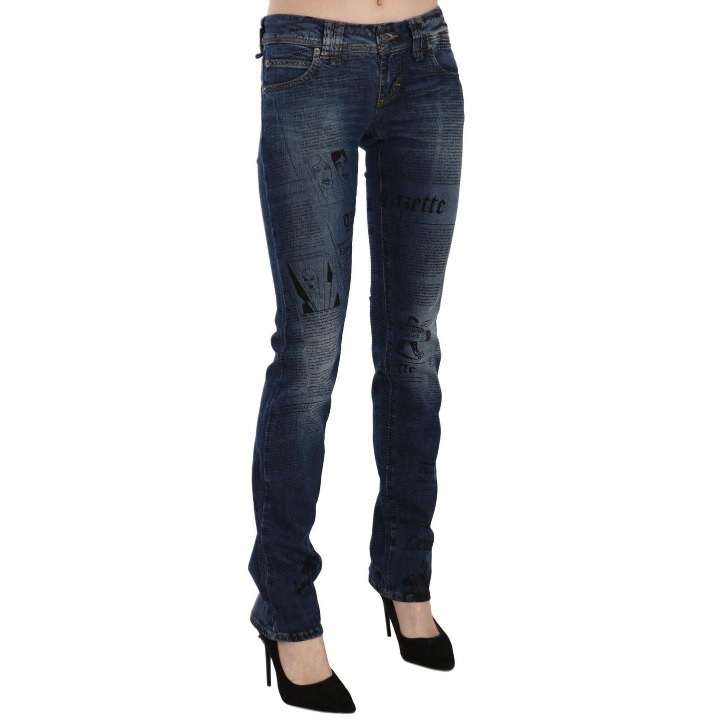 John Galliano Chic Blue Gazette Skinny Denim John Galliano Dark Slate Gray