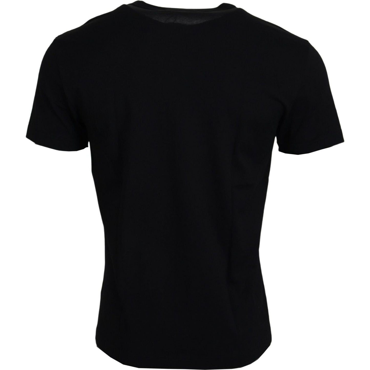 Dolce & Gabbana Chic Black Cotton Tee for the Modern Man Dolce & Gabbana Black