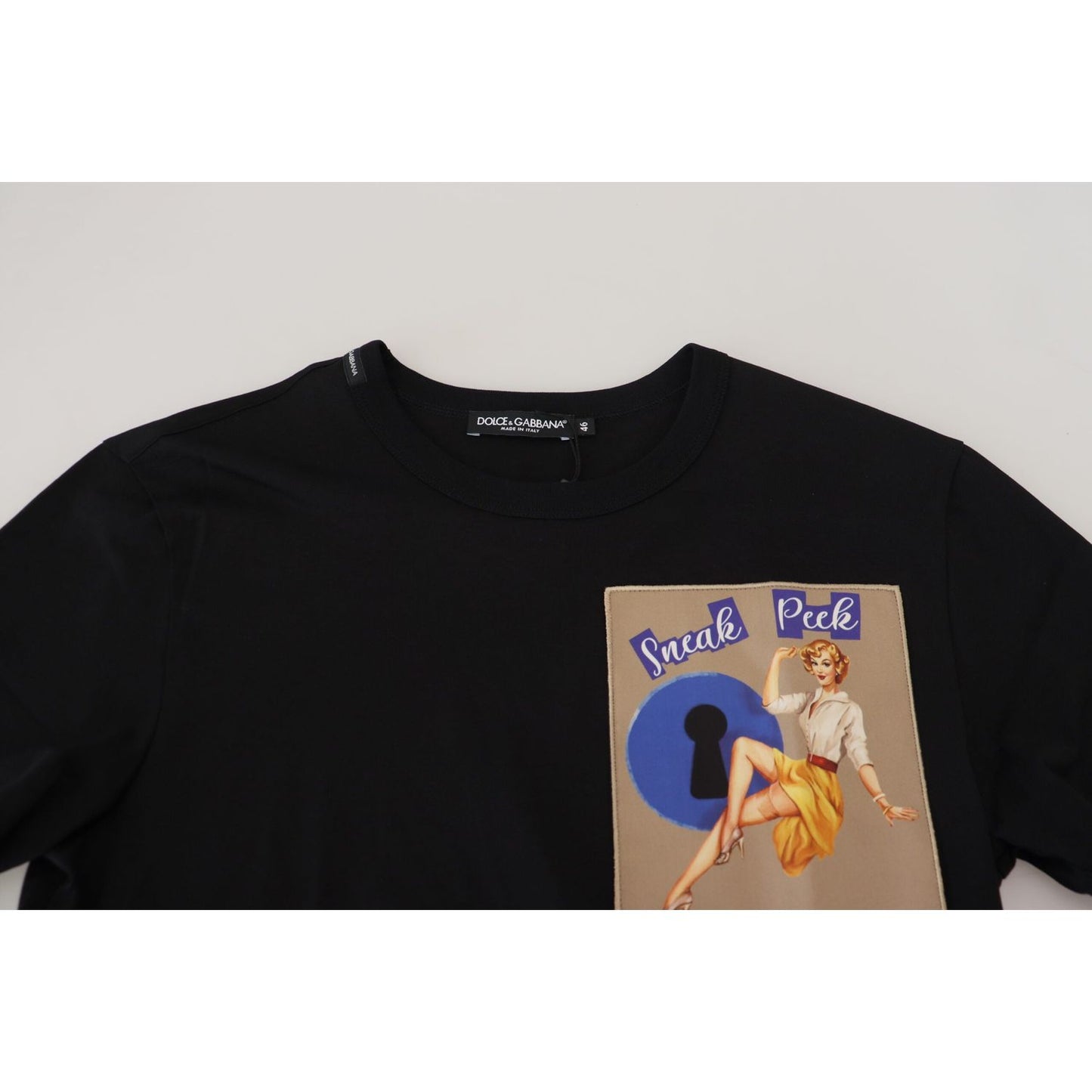 Dolce & Gabbana Chic Black Cotton Tee for the Modern Man Dolce & Gabbana Gray