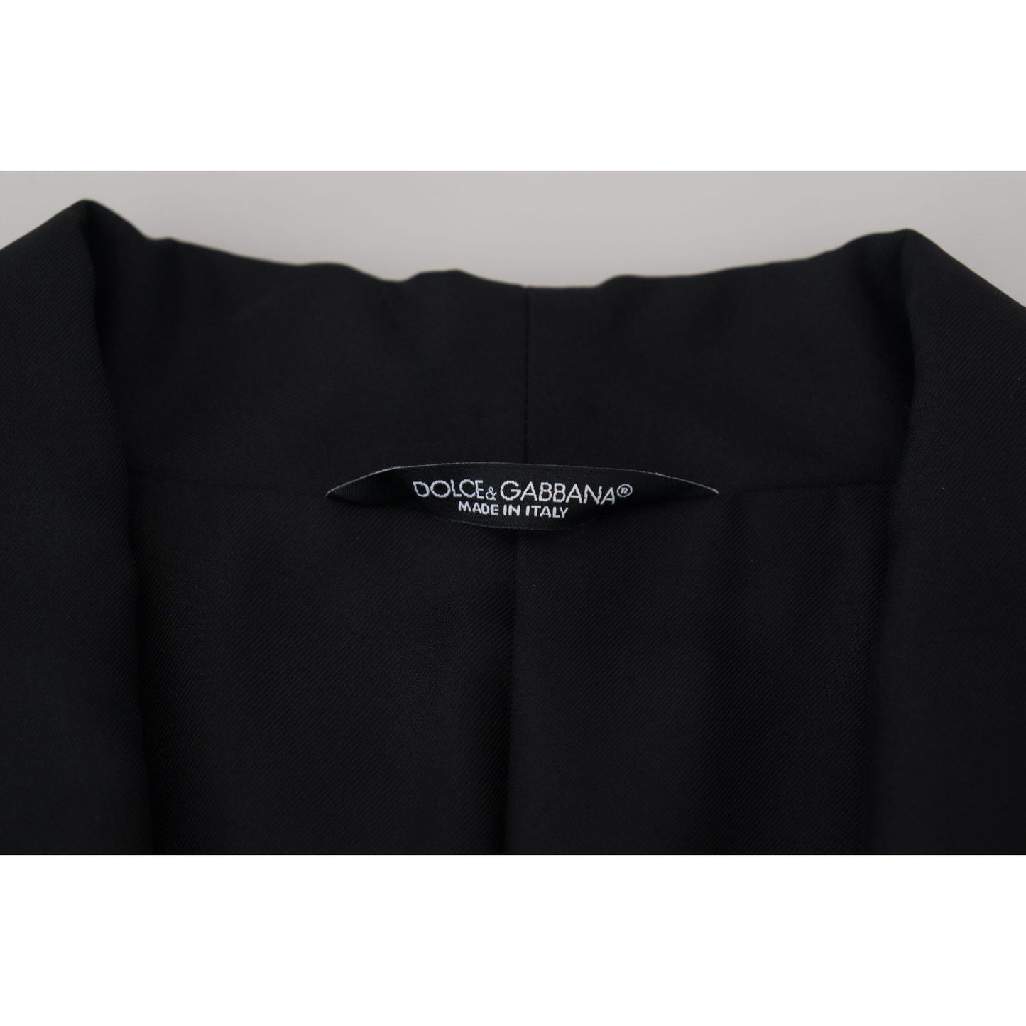 Dolce & Gabbana Elegant Silk-Lined Robe Jacket Dolce & Gabbana Black