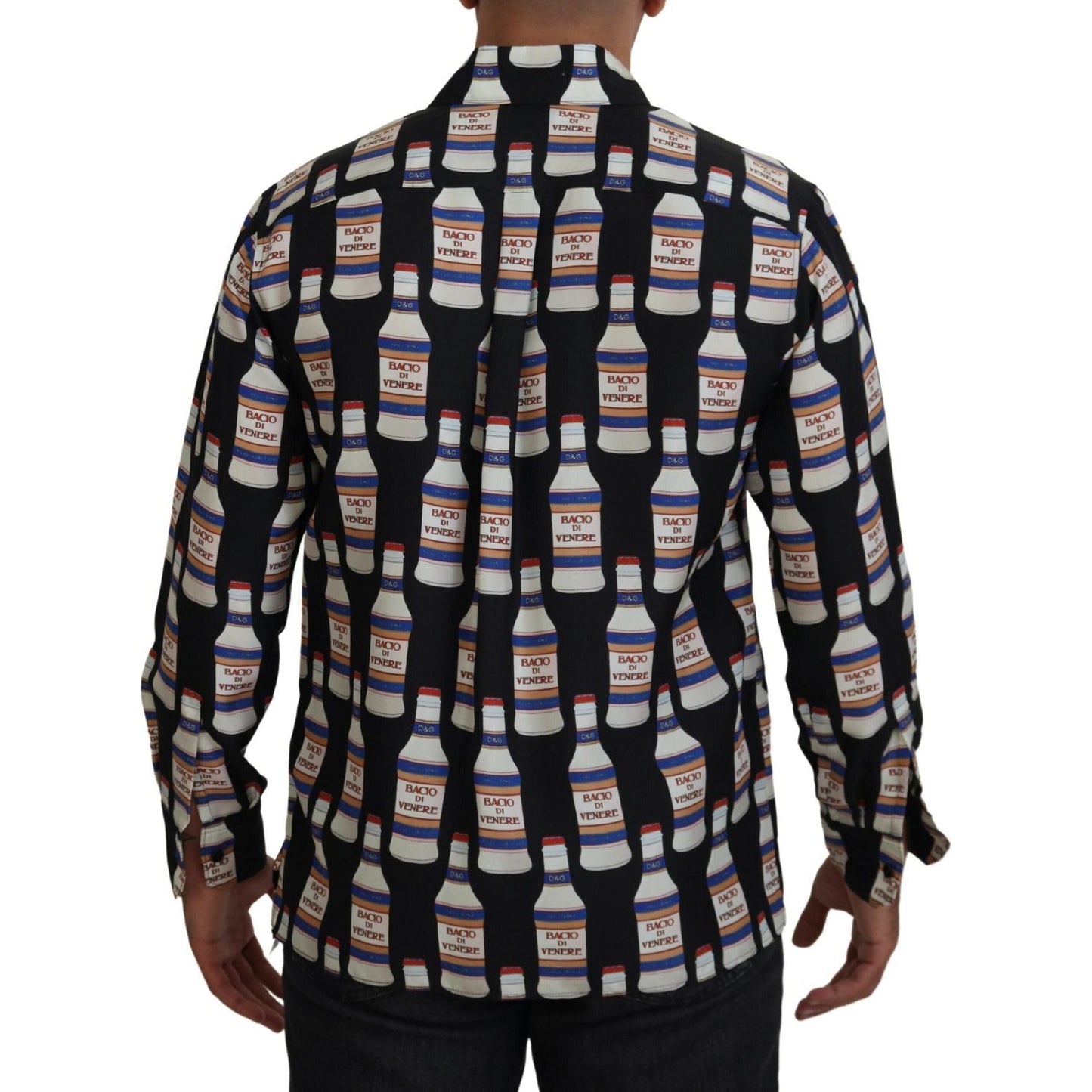 Dolce & Gabbana Elegant Silk Casual Long Sleeve Shirt Dolce & Gabbana Dark Gray