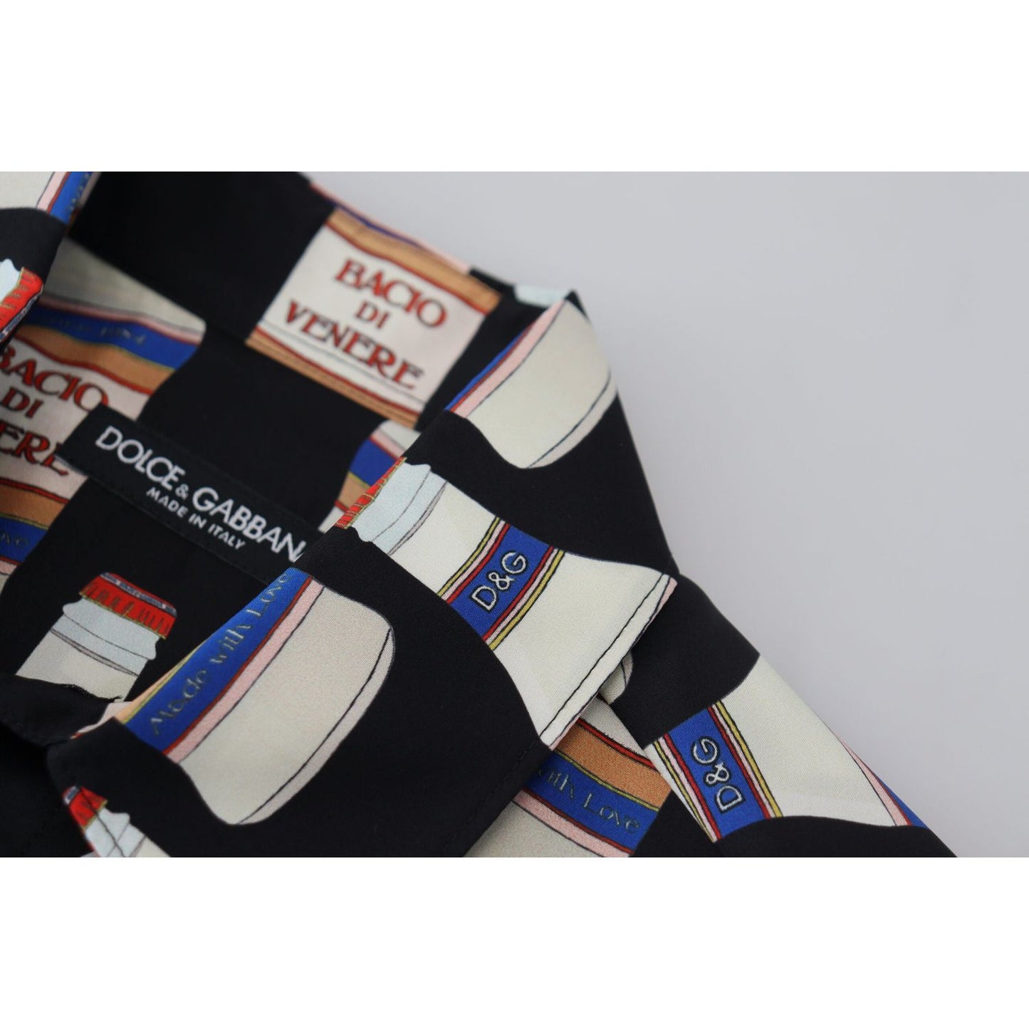 Dolce & Gabbana Elegant Silk Casual Long Sleeve Shirt Dolce & Gabbana Black