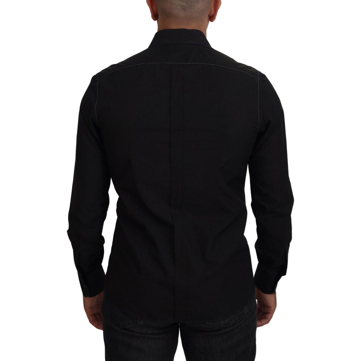 Dolce & Gabbana Elegant Black Formal Cotton Shirt Dolce & Gabbana Black