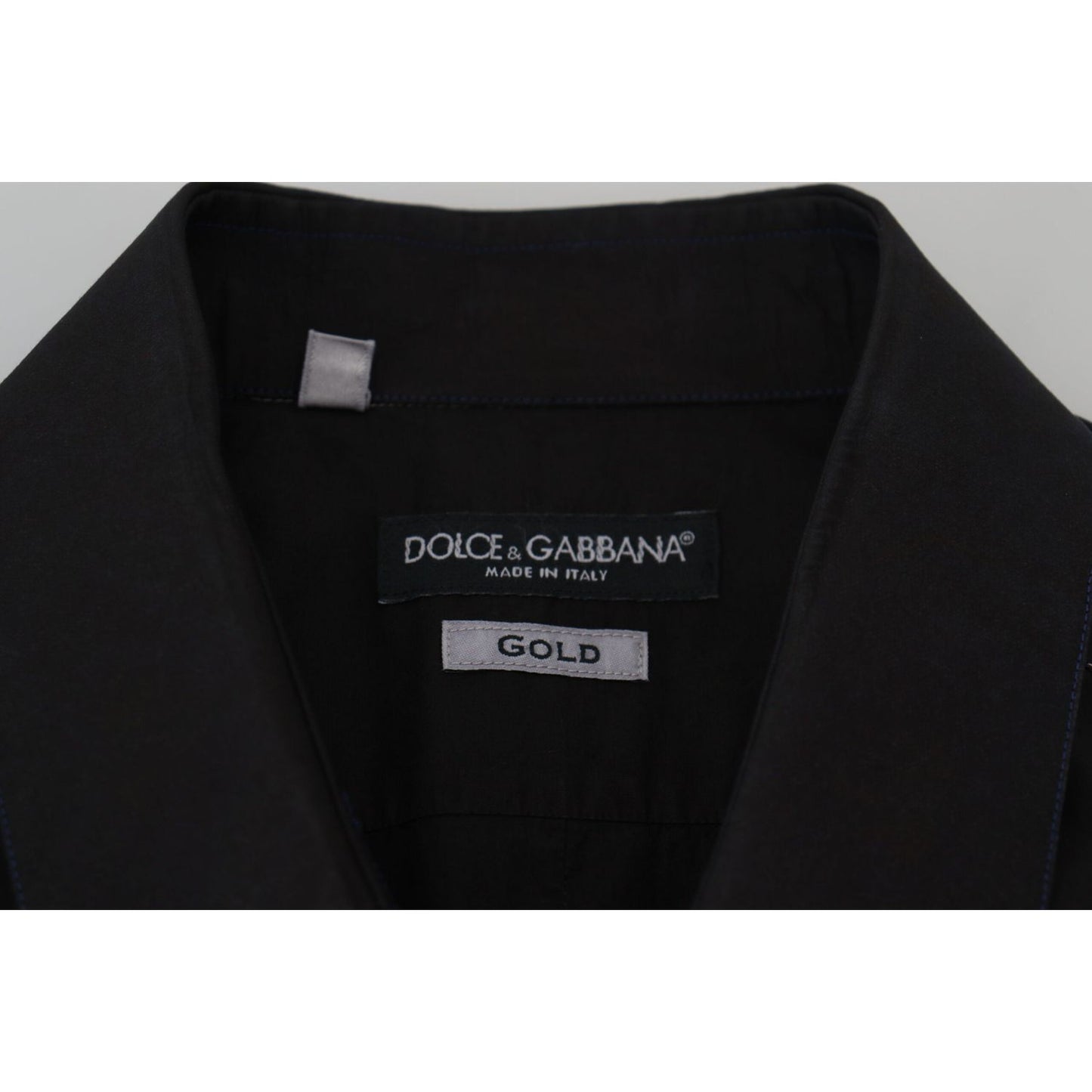 Dolce & Gabbana Elegant Black Formal Cotton Shirt Dolce & Gabbana Black