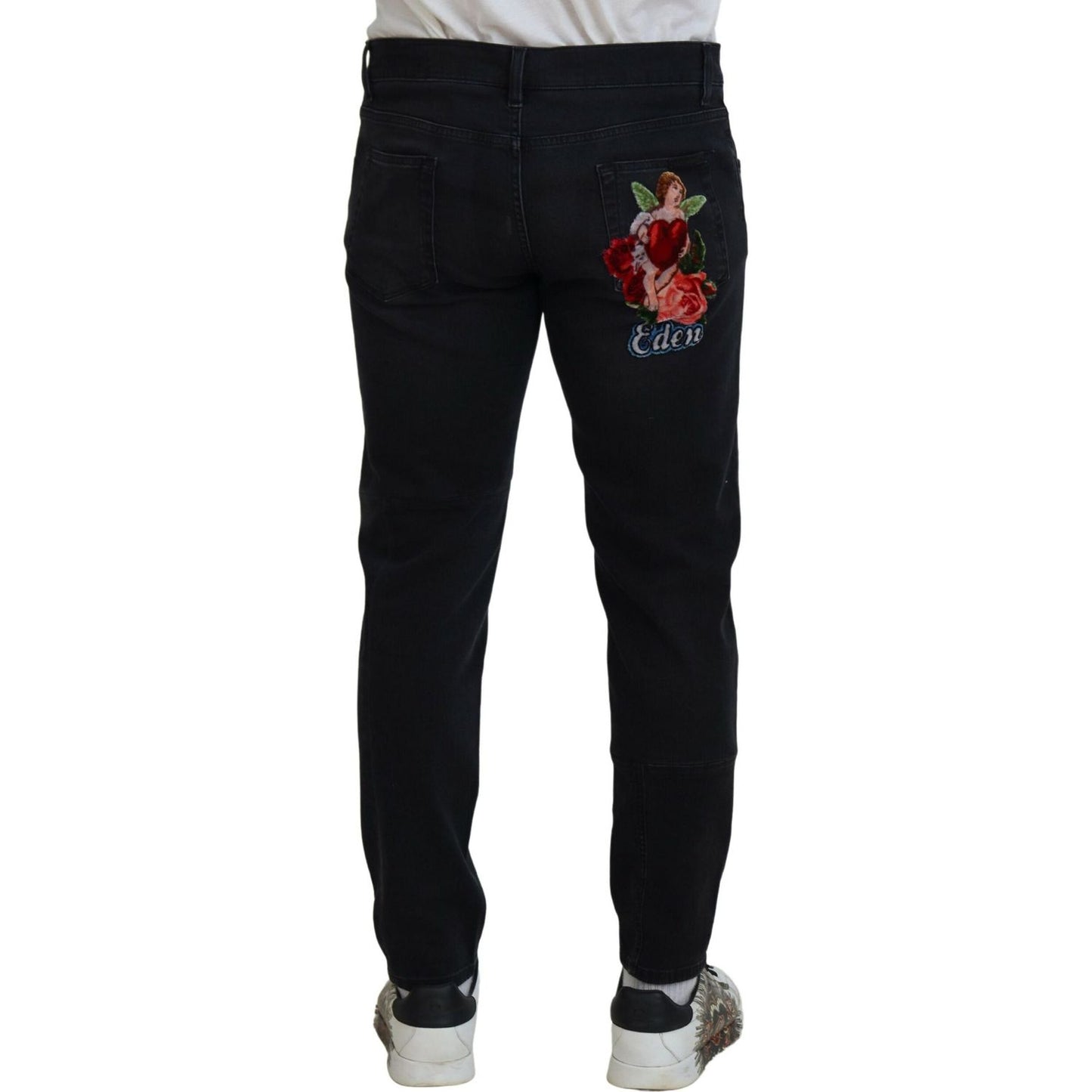 Dolce & Gabbana Chic Black Skinny Denim Jeans Dolce & Gabbana Black