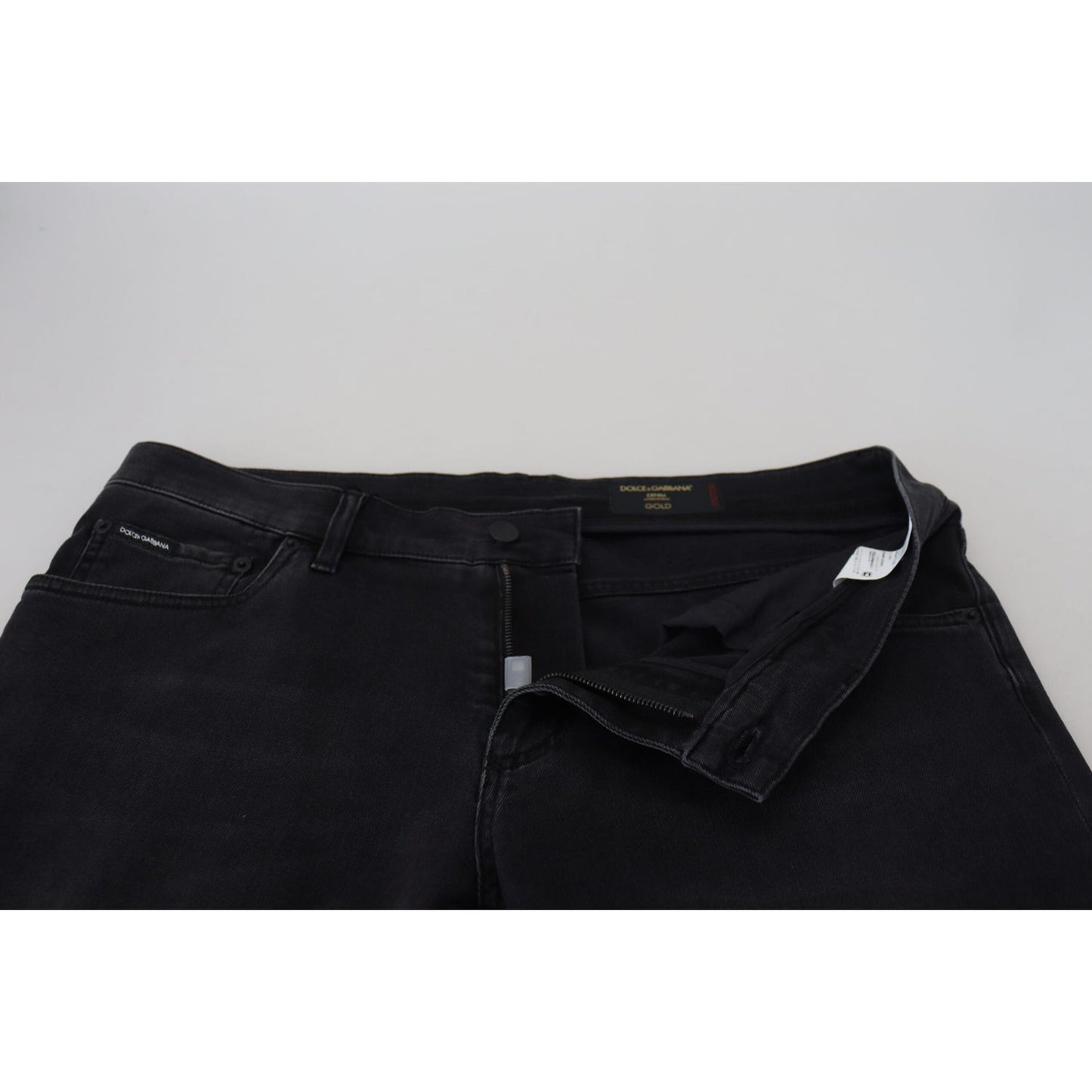 Dolce & Gabbana Chic Black Skinny Denim Jeans Dolce & Gabbana Black