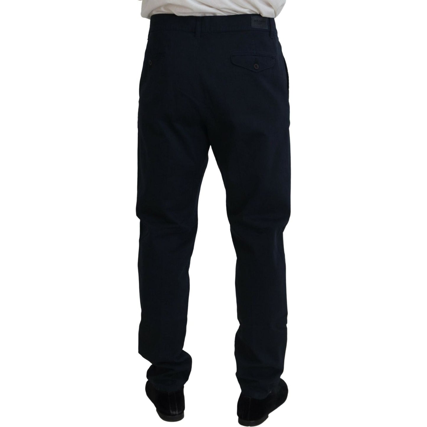 Dolce & Gabbana Elegant Dress Chinos in Blue Dolce & Gabbana Black