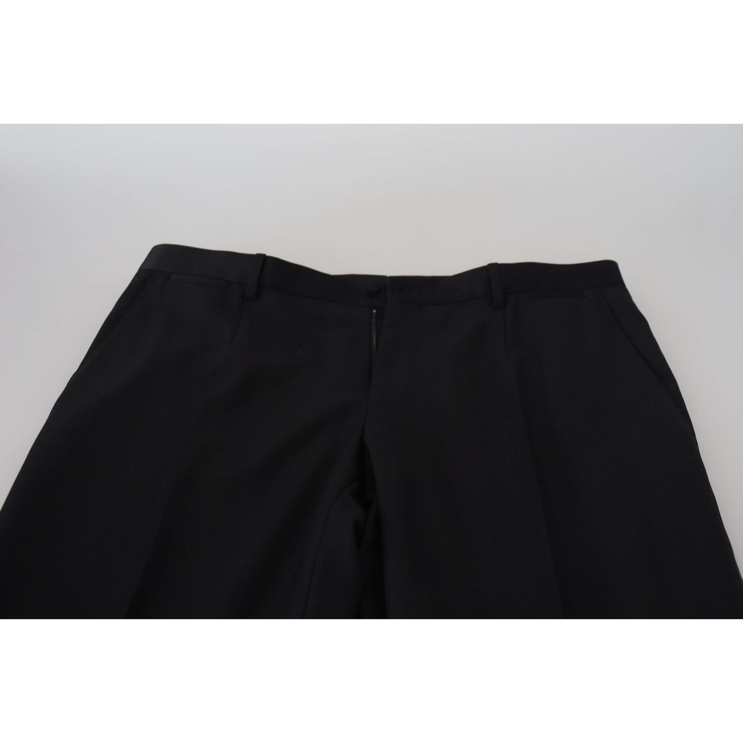 Dolce & Gabbana Elegant Black Dress Pants from Virgin Wool Blend Dolce & Gabbana Black