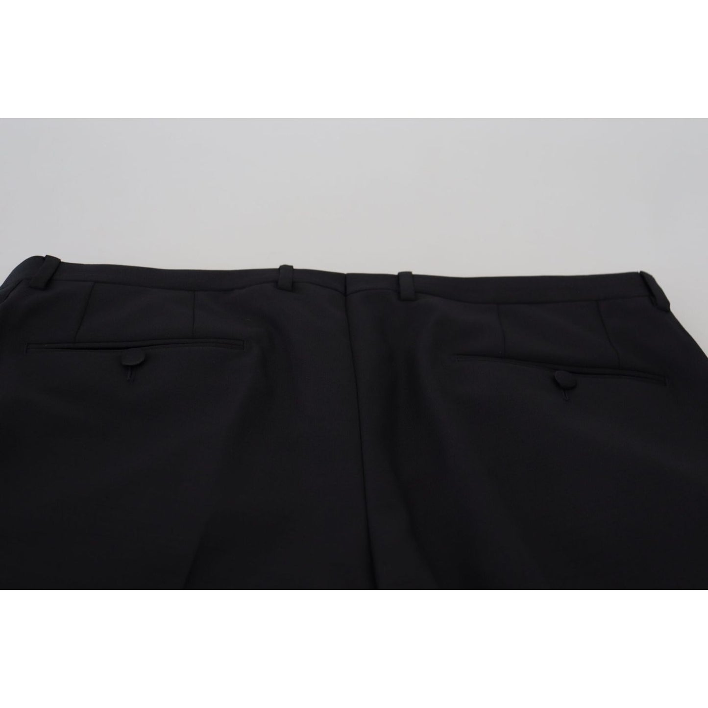 Dolce & Gabbana Elegant Black Dress Pants from Virgin Wool Blend Dolce & Gabbana Black
