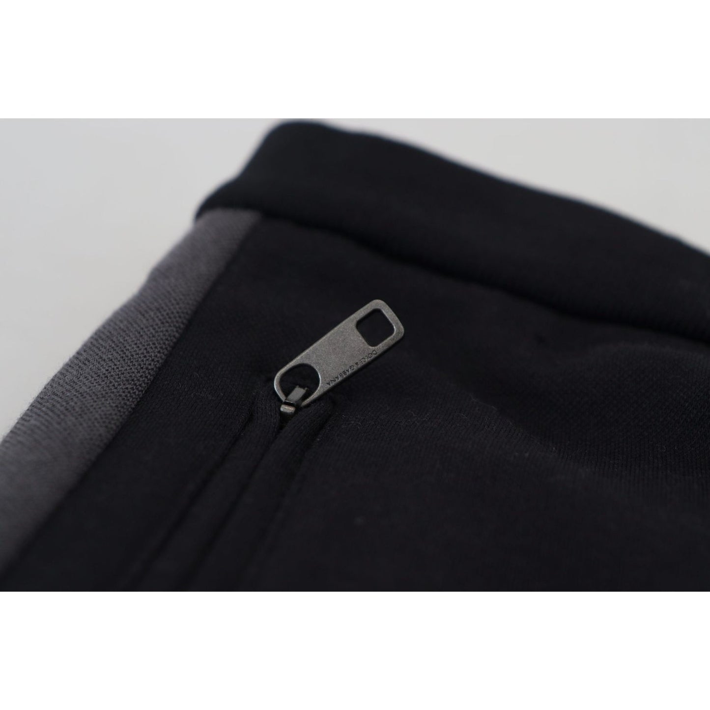 Dolce & Gabbana Elegant Black Jogger Pants in Luxe Wool Blend Dolce & Gabbana Light Gray
