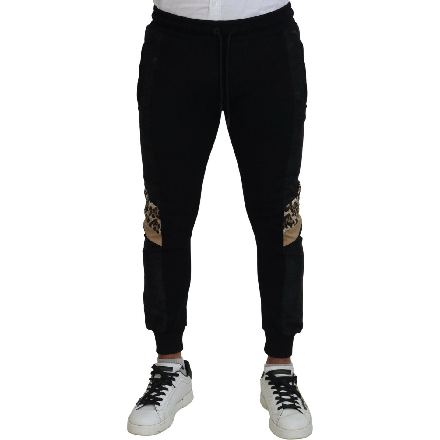 Dolce & Gabbana Elegant Black Jogger Pants for the Modern Man Dolce & Gabbana Gray