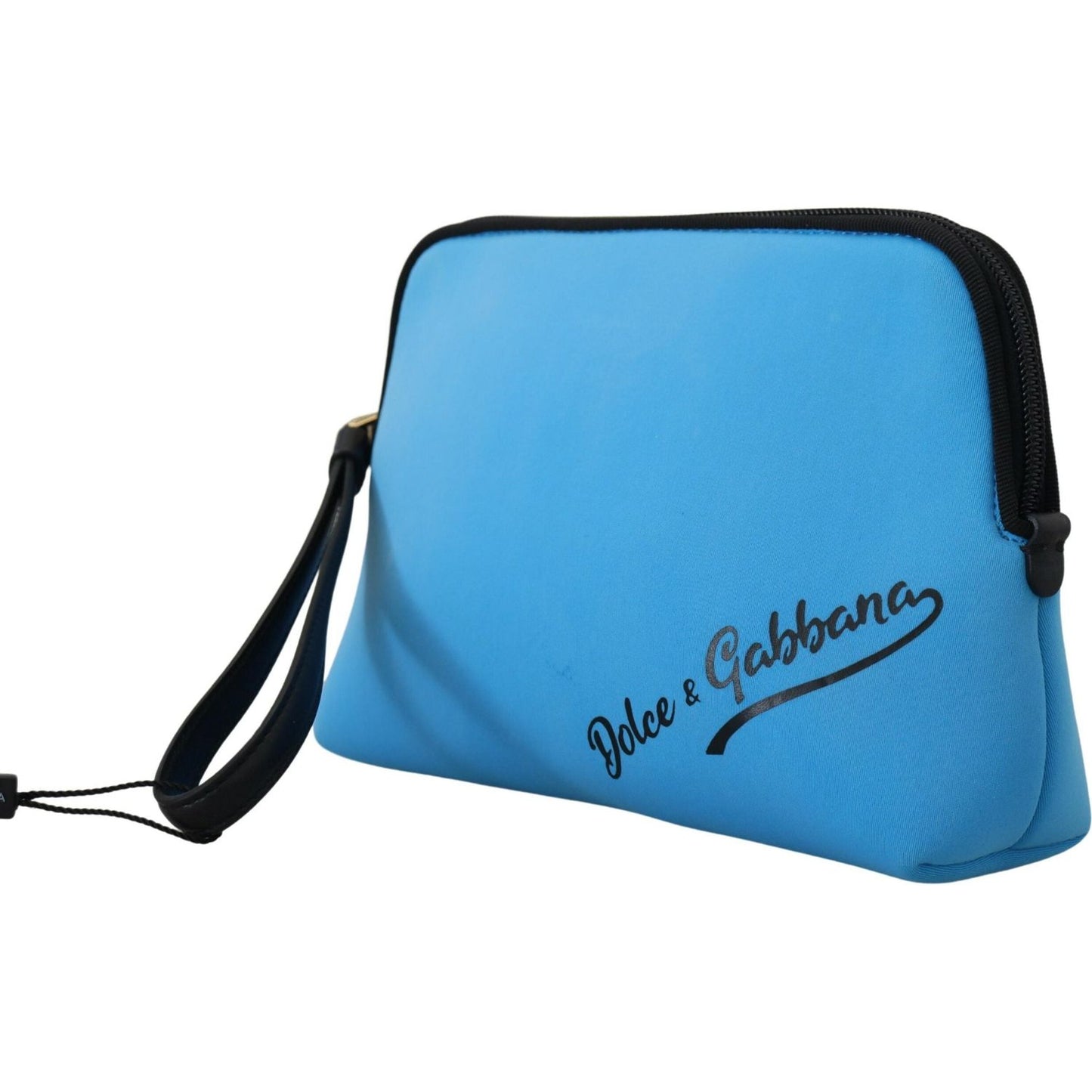 Dolce & Gabbana Elegant Blue Polyamide Pouch Bag Dolce & Gabbana Steel Blue