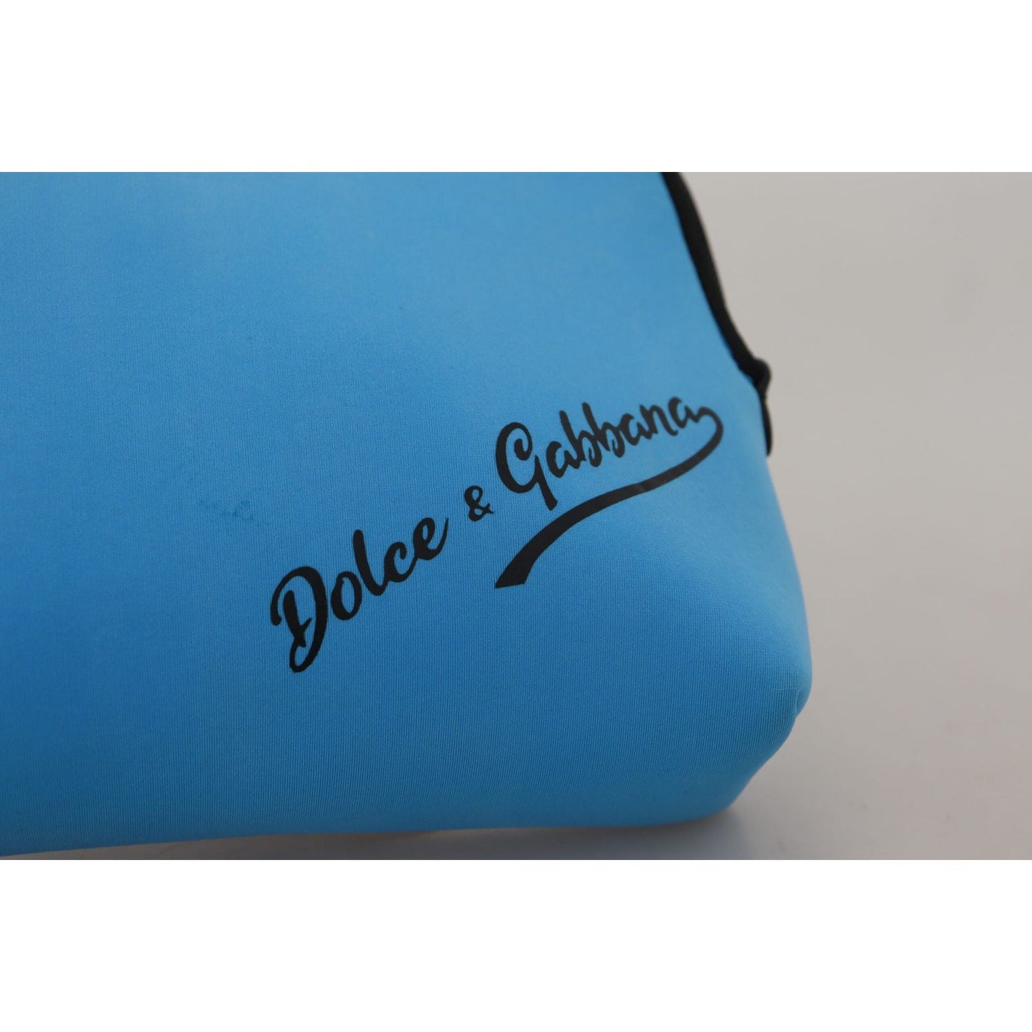 Dolce & Gabbana Elegant Blue Polyamide Pouch Bag Dolce & Gabbana Steel Blue